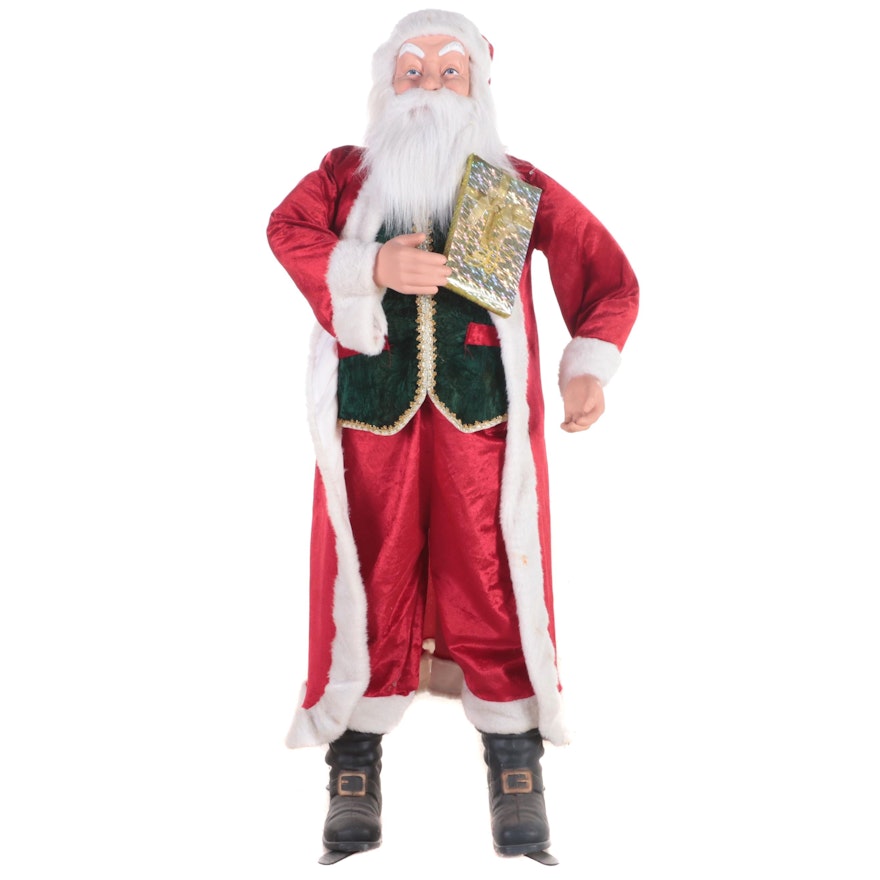 Plastic Santa Claus Standing Figure