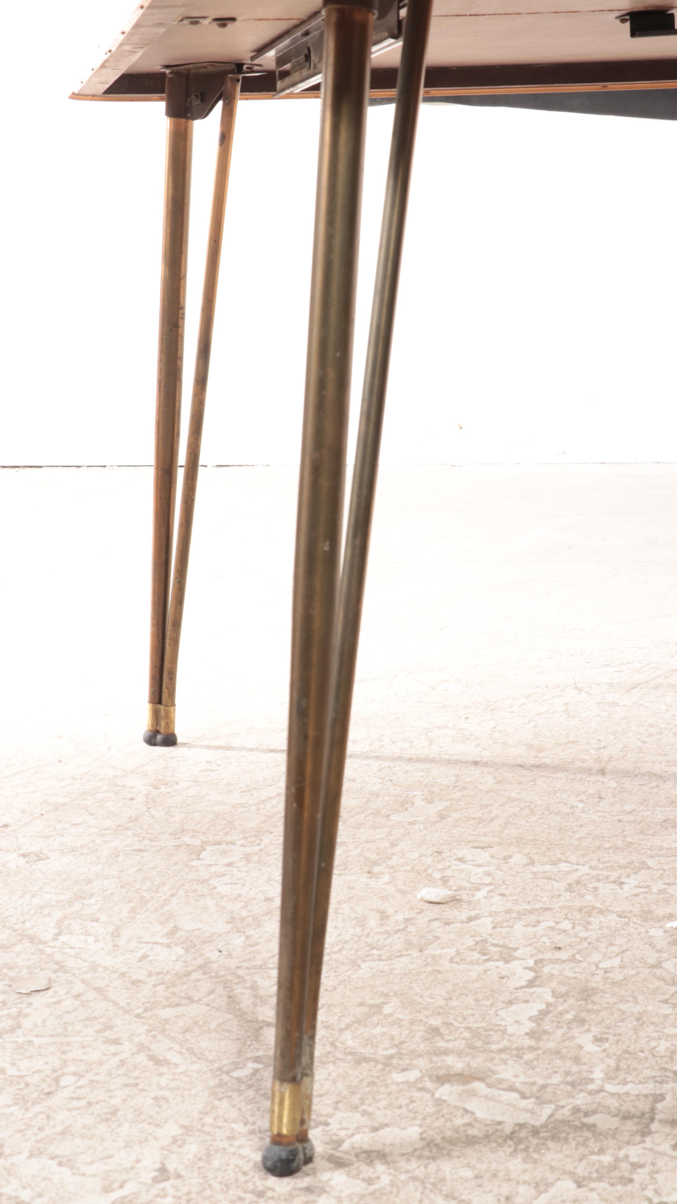 Howell "Modern Metal Furniture" Five-Piece Metal and Laminate-Top Dinette Set