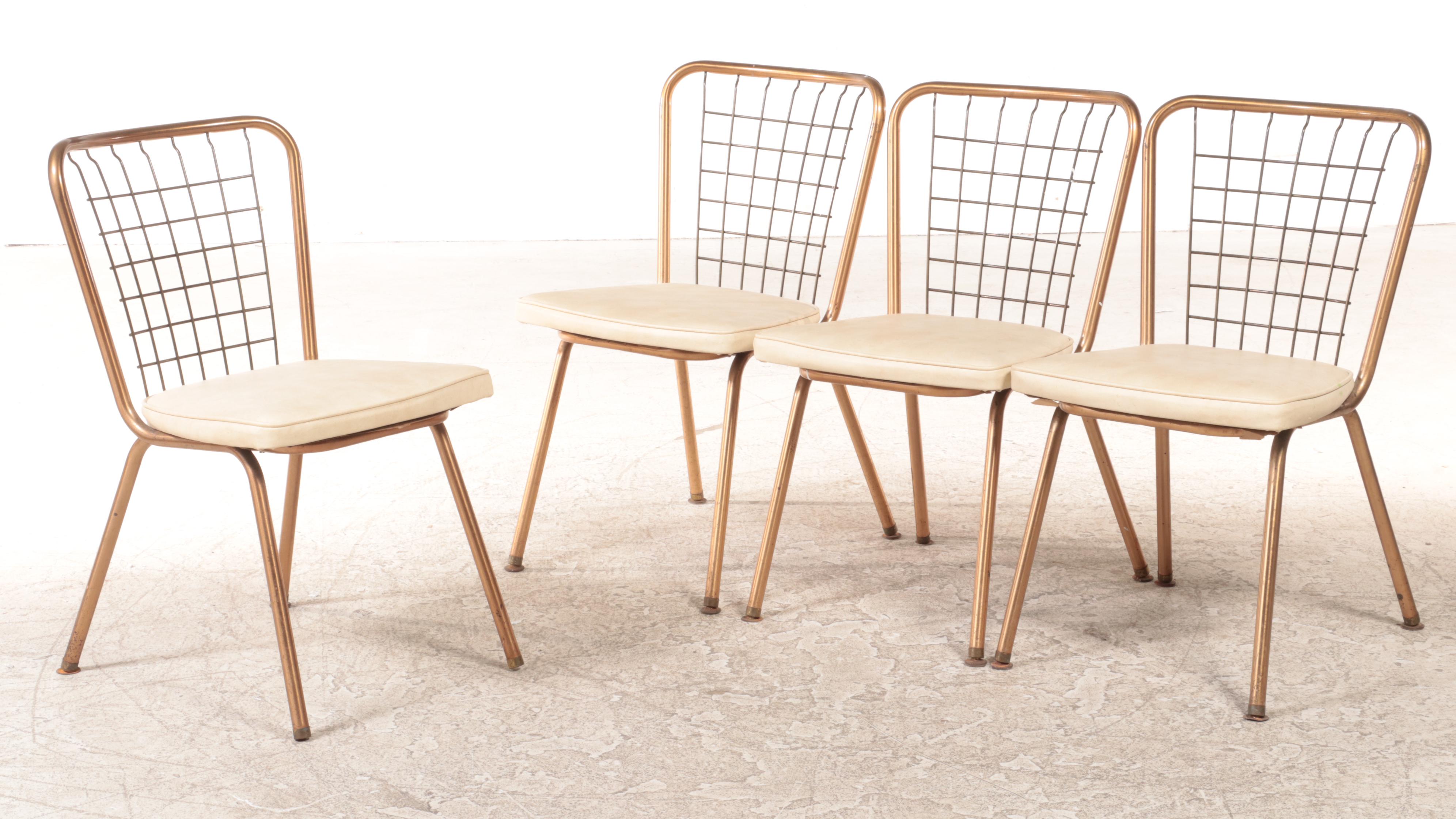 Howell "Modern Metal Furniture" Five-Piece Metal and Laminate-Top Dinette Set