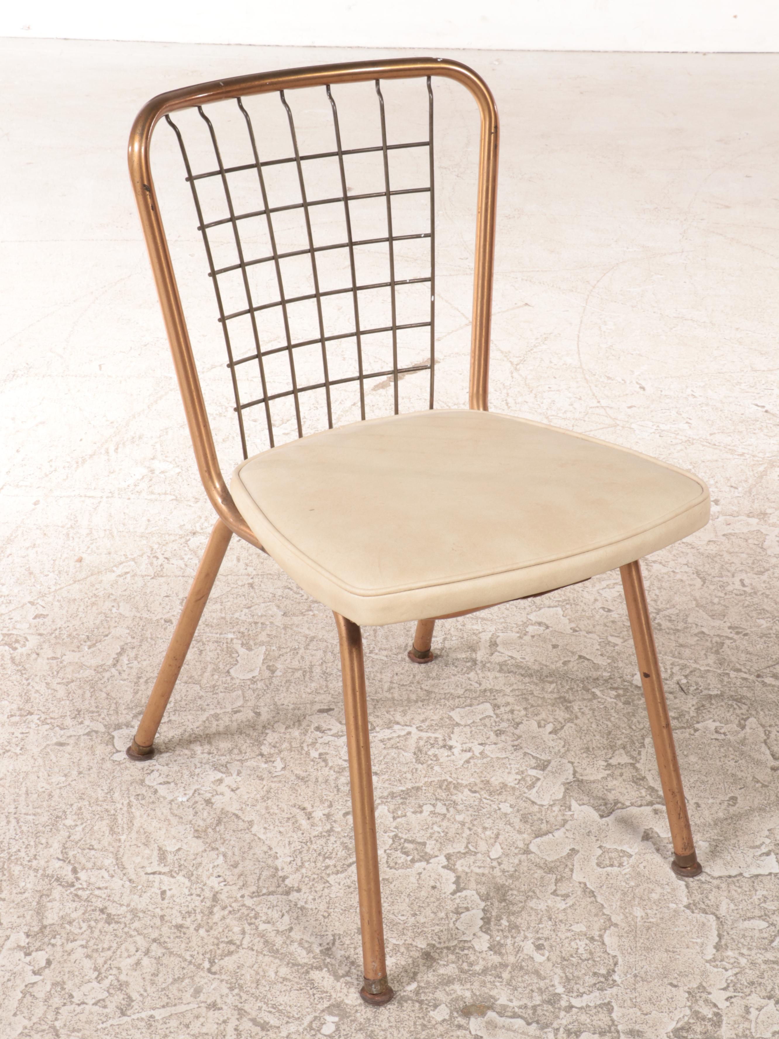 Howell "Modern Metal Furniture" Five-Piece Metal and Laminate-Top Dinette Set