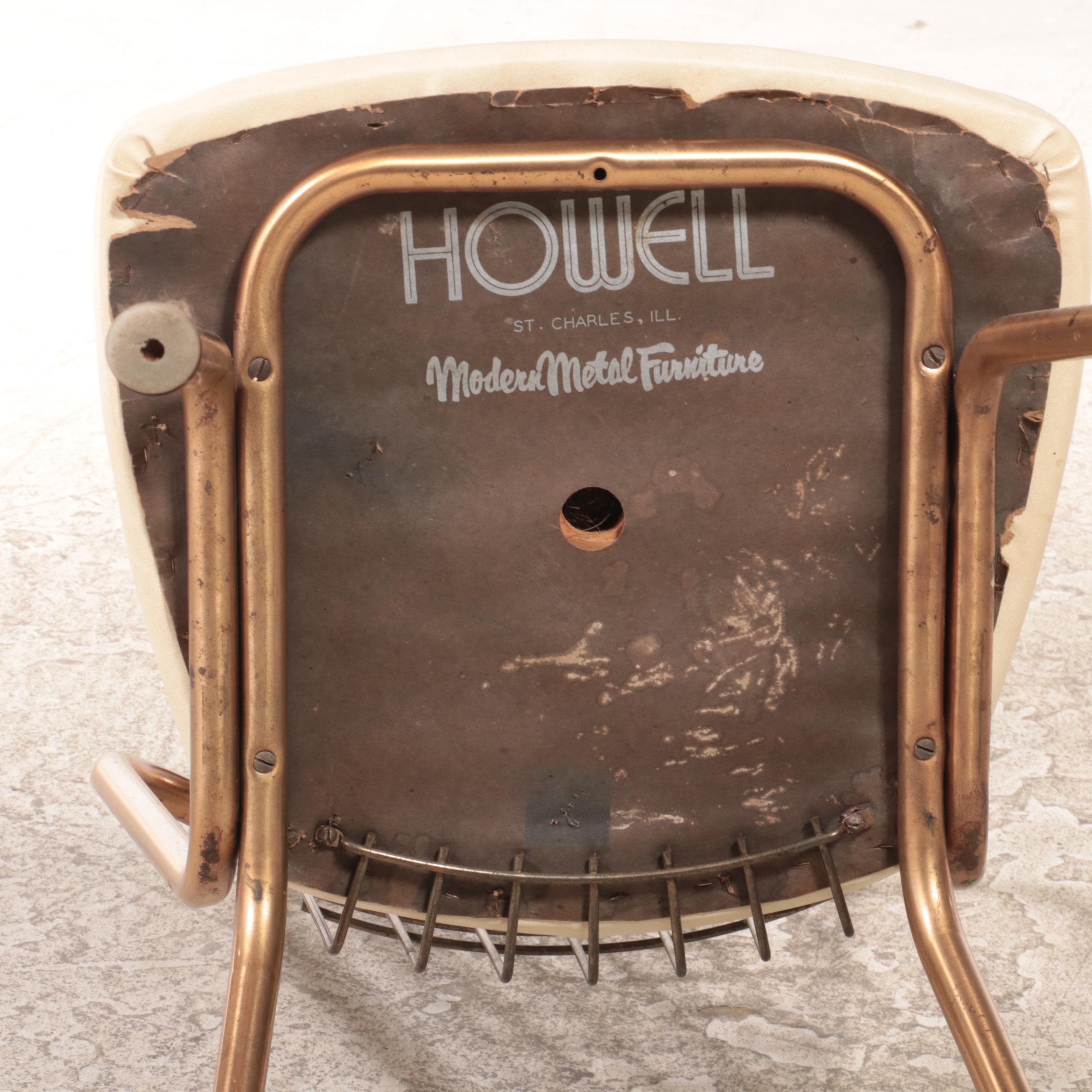 Howell "Modern Metal Furniture" Five-Piece Metal and Laminate-Top Dinette Set