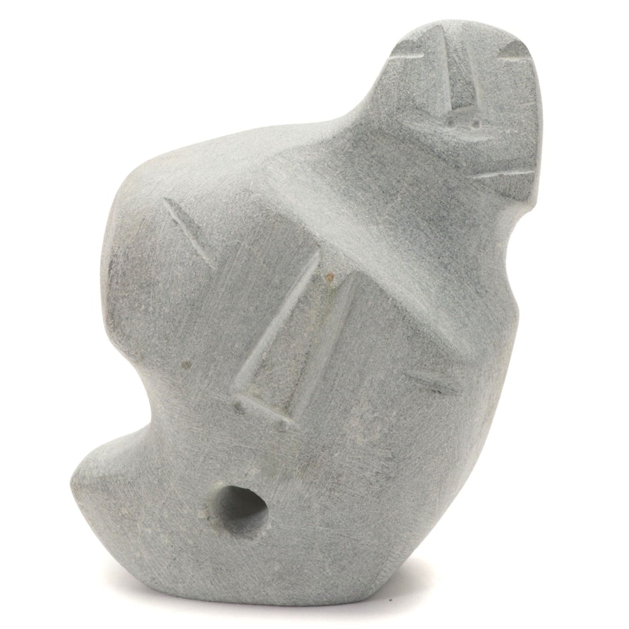 George Arlook Inuit Stone Carving Sculpture