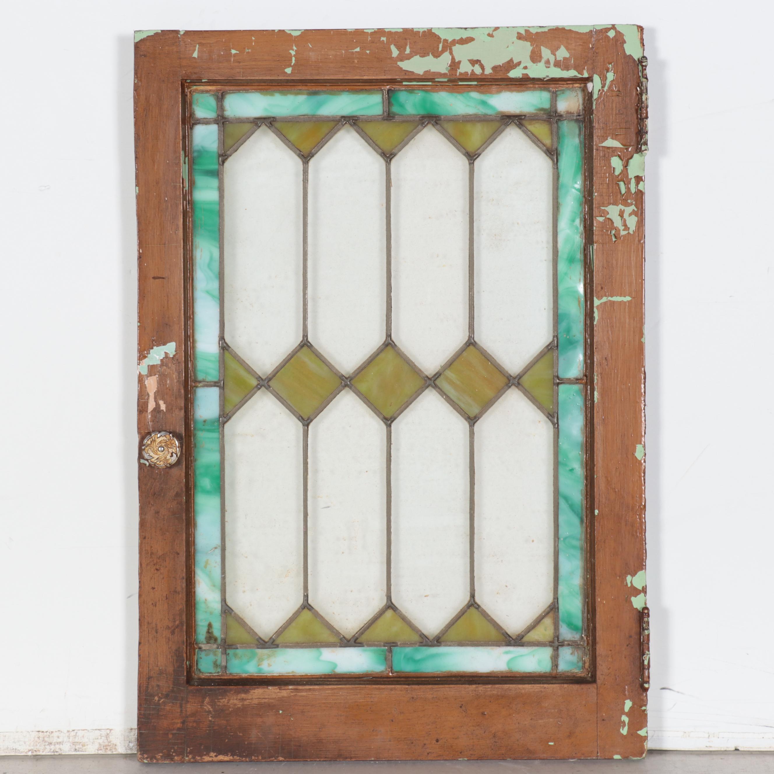 Stained Glass Window Panel, Early 20th Century