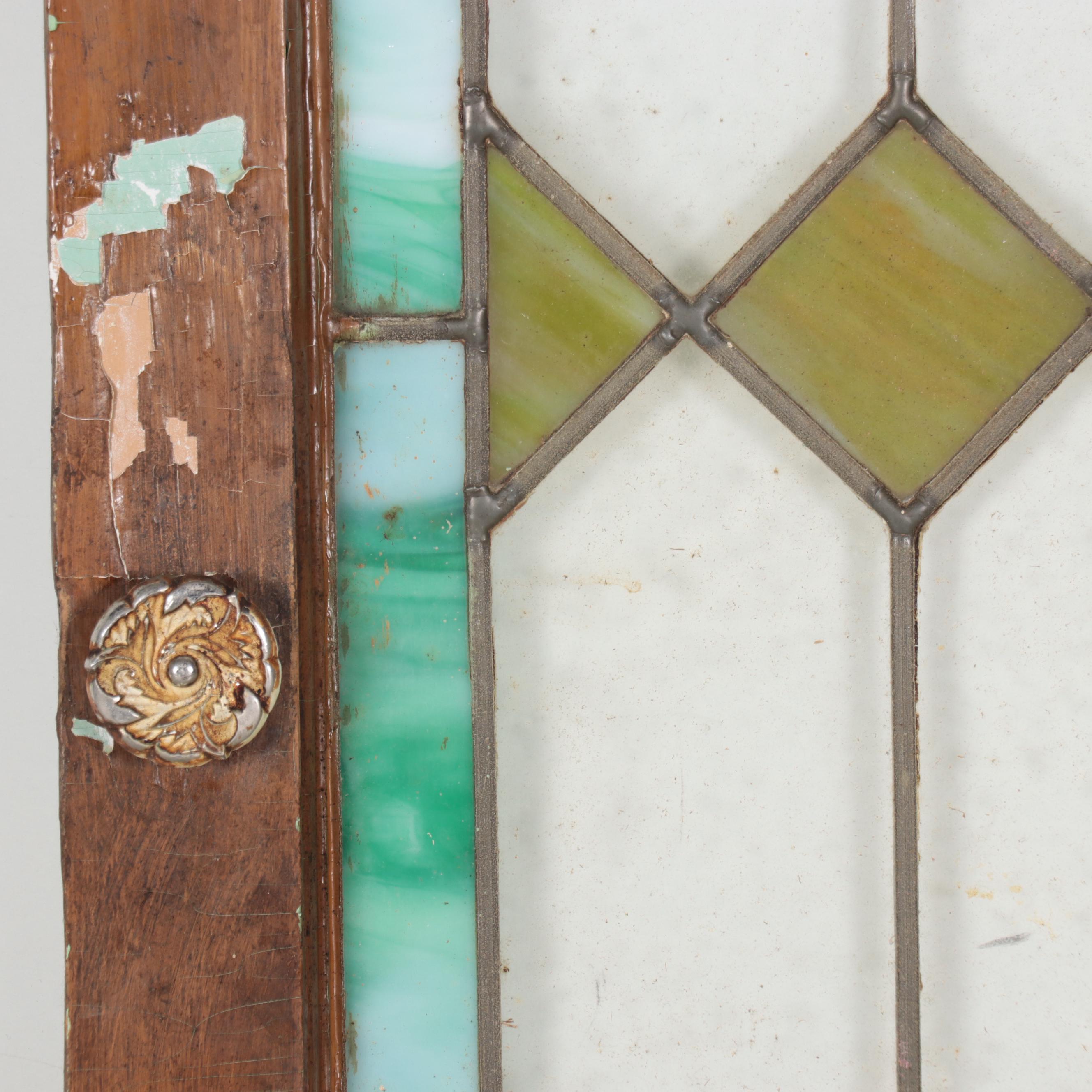 Stained Glass Window Panel, Early 20th Century