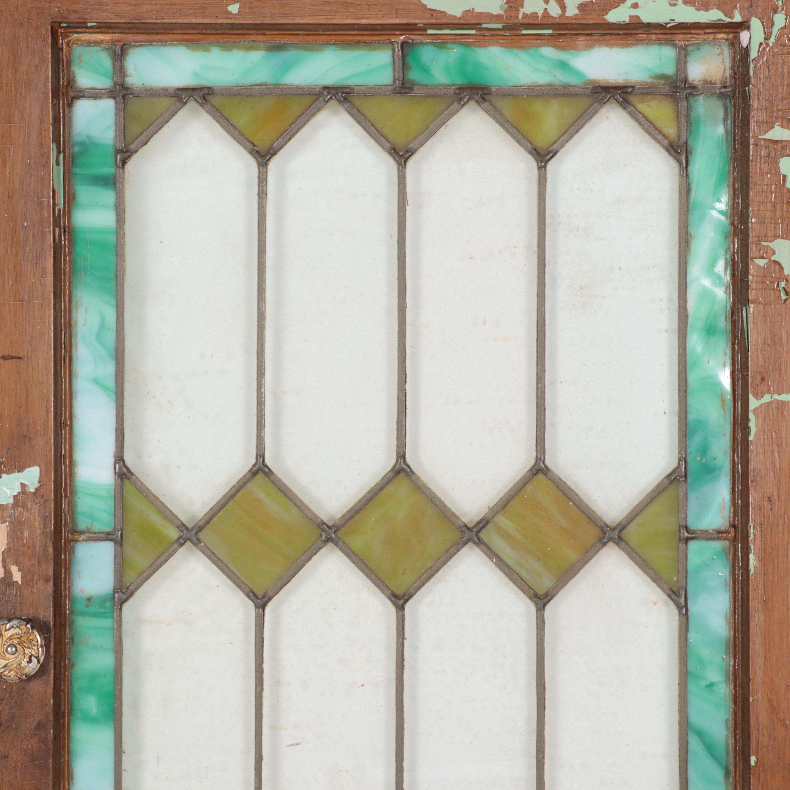 Stained Glass Window Panel, Early 20th Century