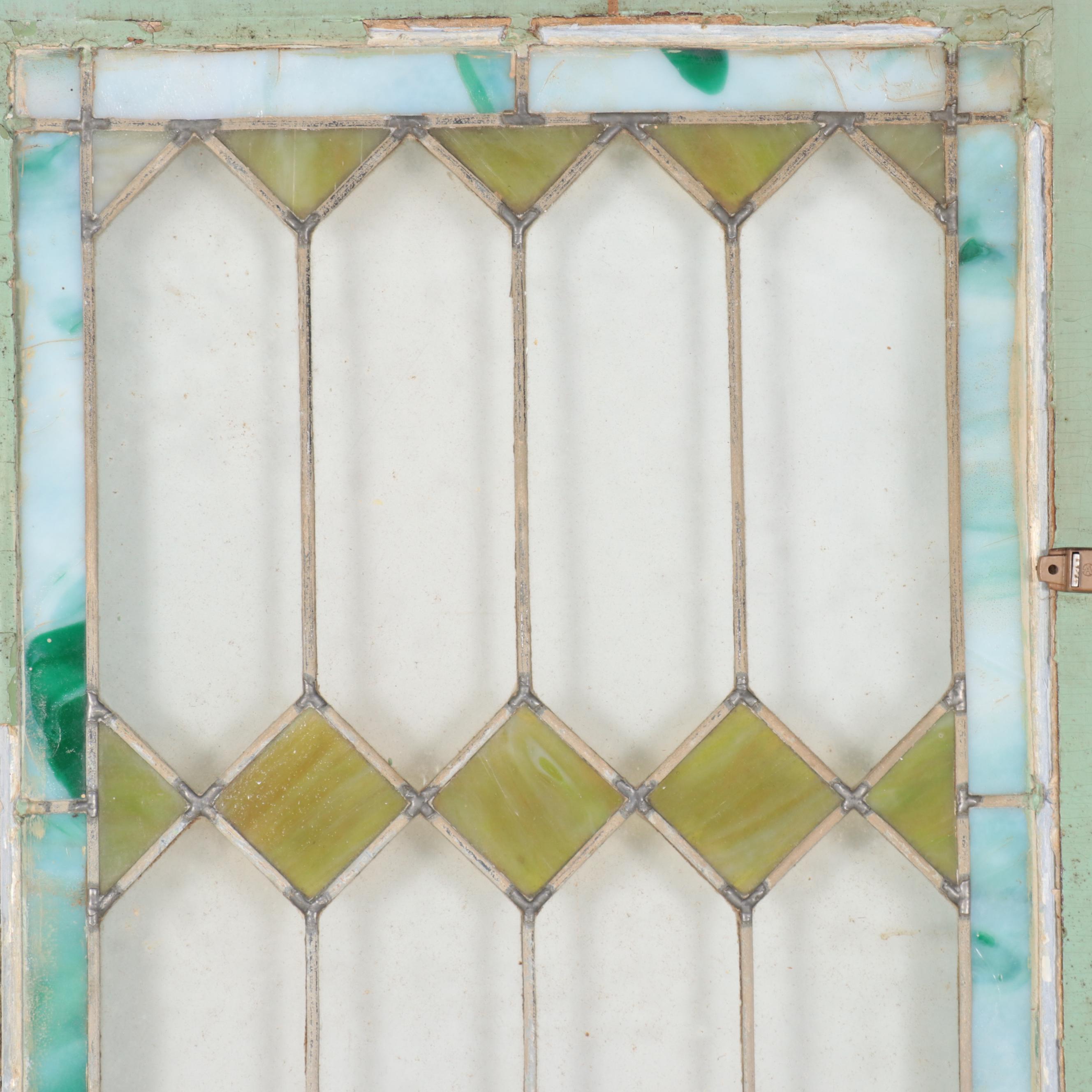 Stained Glass Window Panel, Early 20th Century