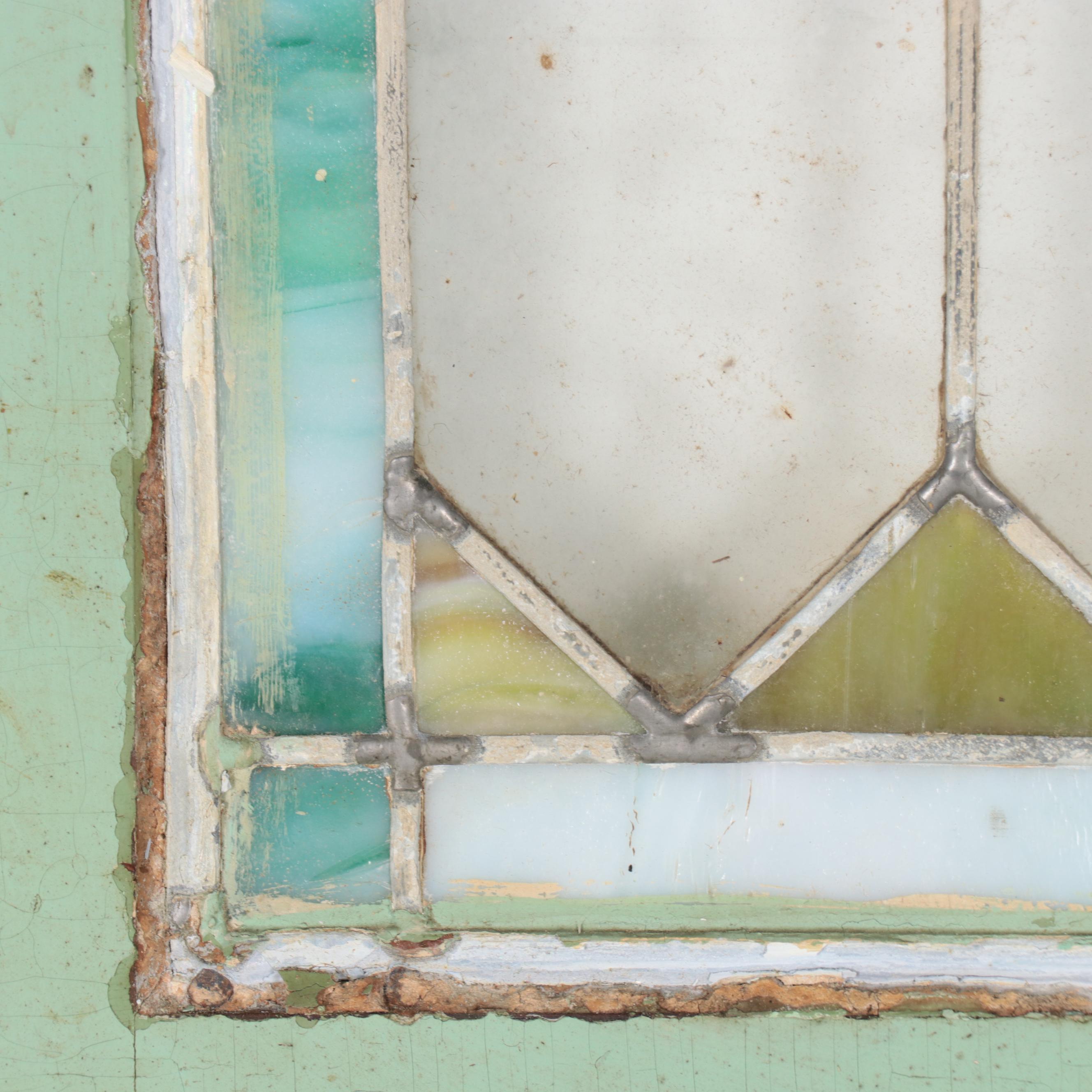 Stained Glass Window Panel, Early 20th Century