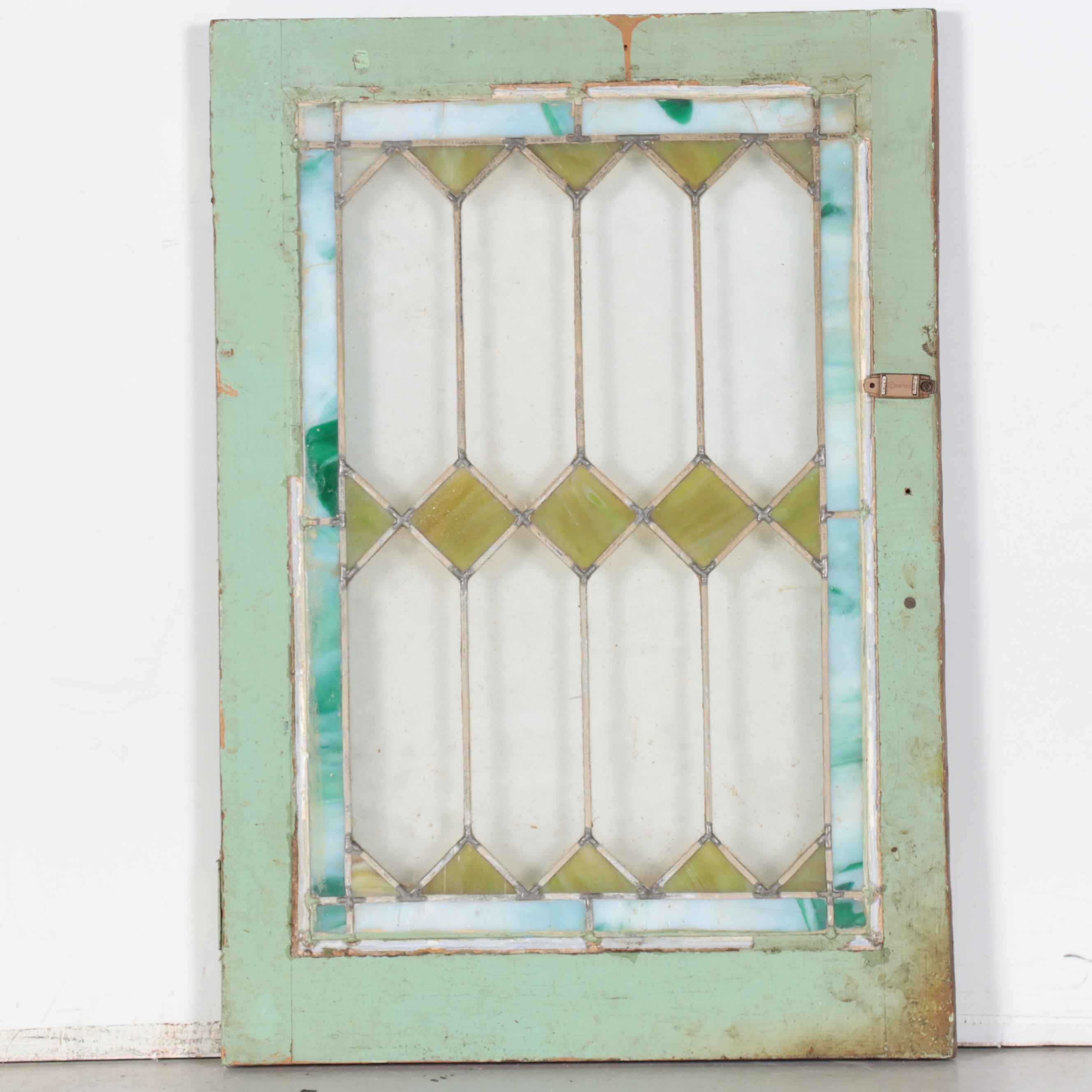 Stained Glass Window Panel, Early 20th Century