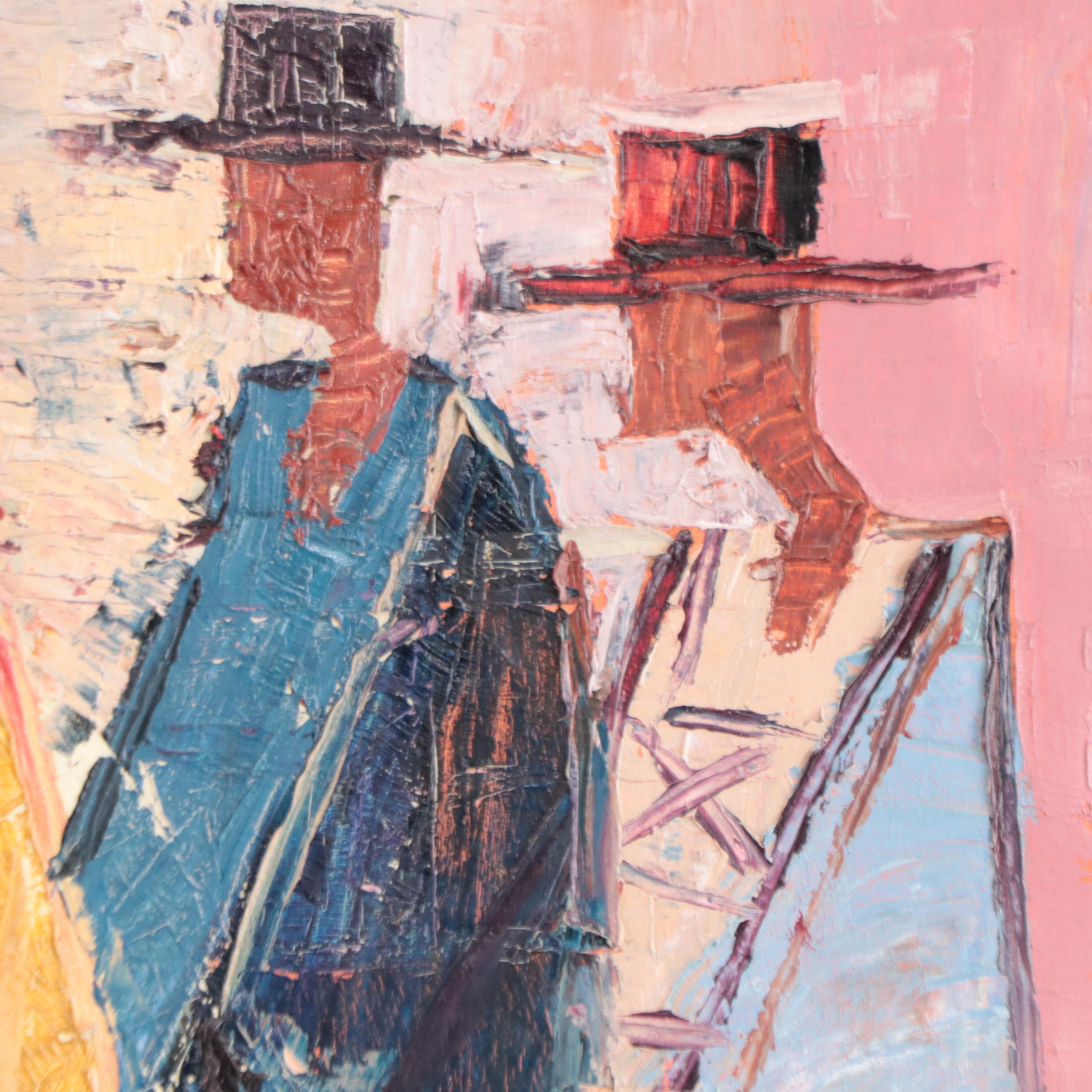 Bayo Ogundele Oil Painting "Elders," 2021