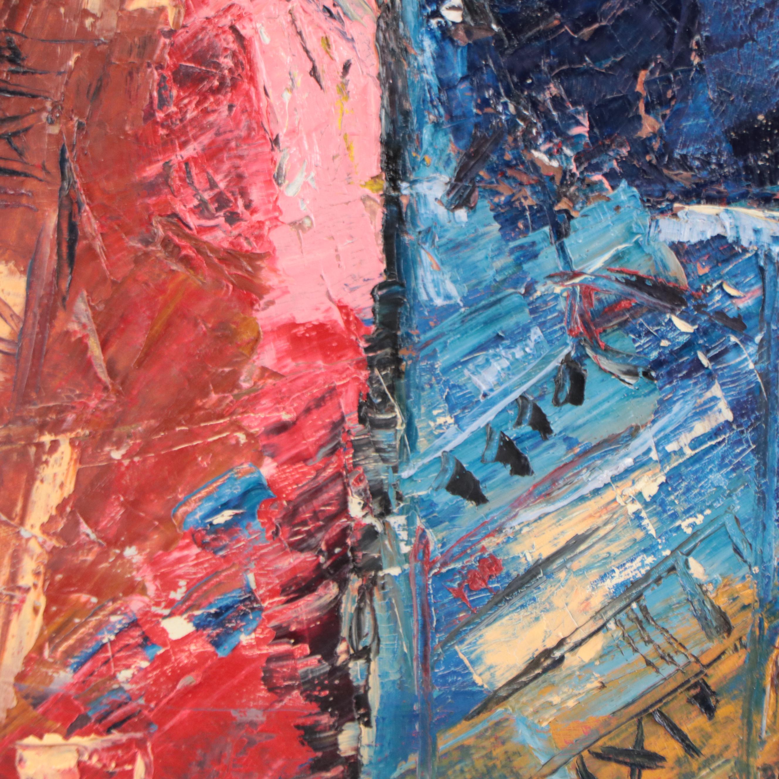 Bayo Ogundele Oil Painting "Elders," 2021