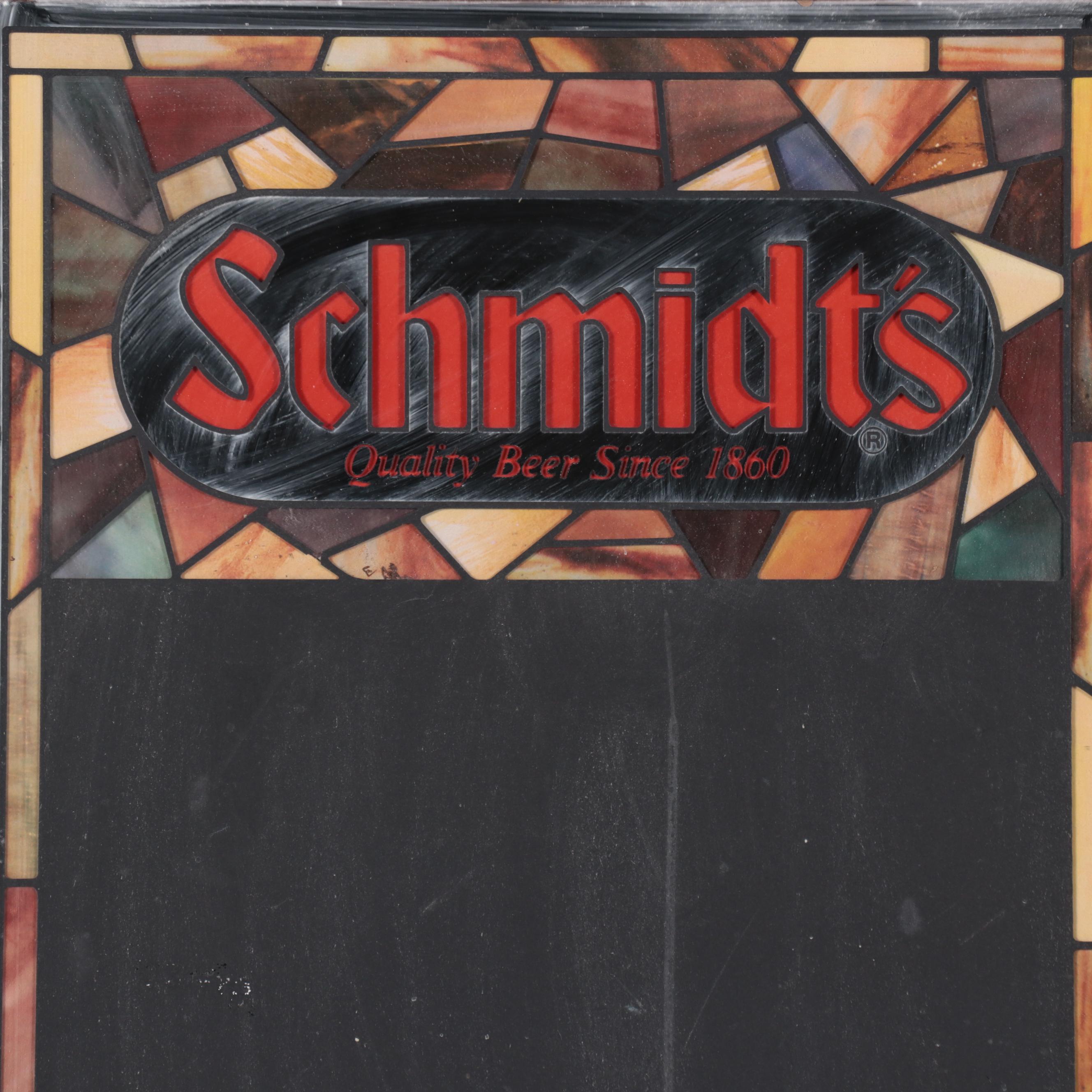 Schmidt's Beer Chalkboard Signs
