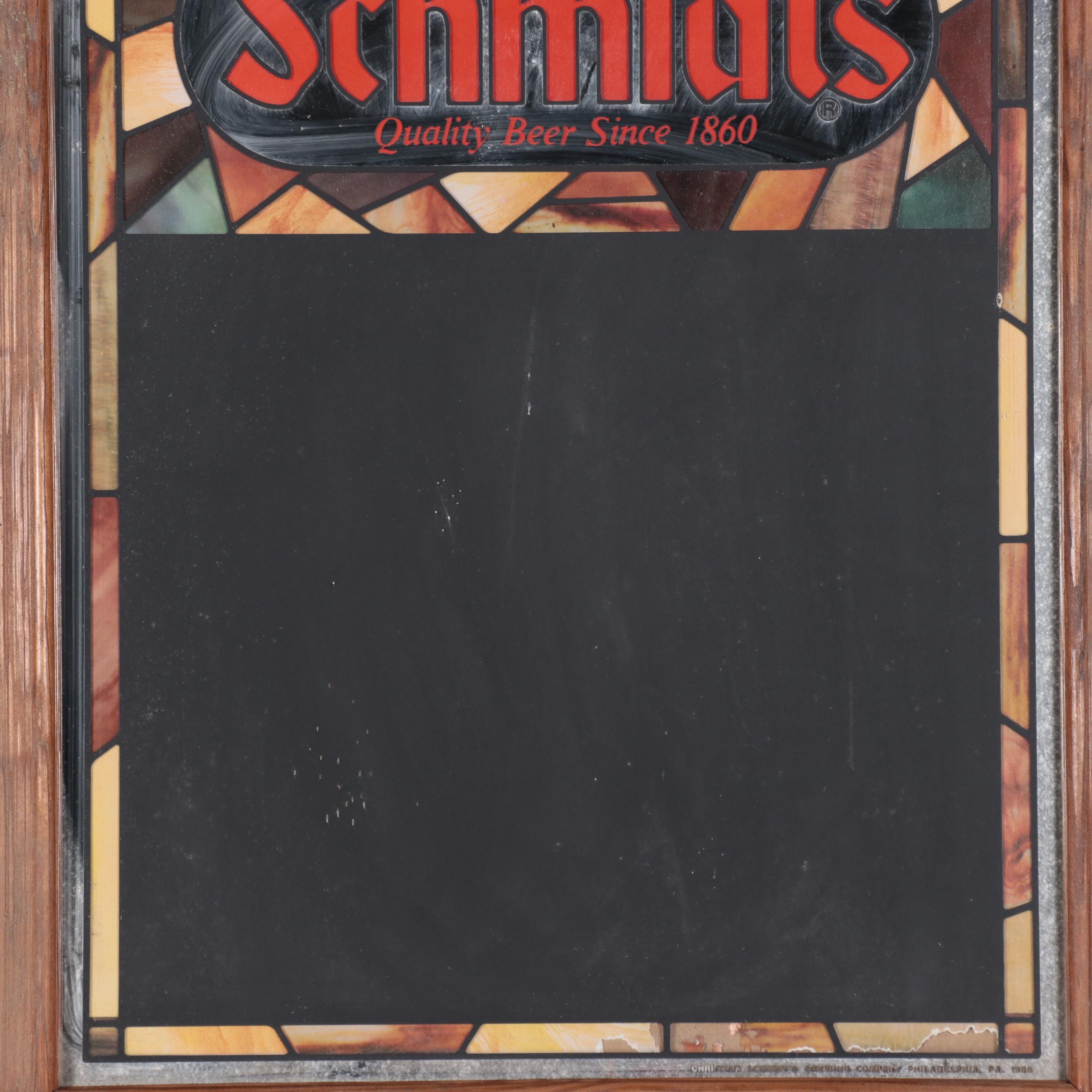 Schmidt's Beer Chalkboard Signs