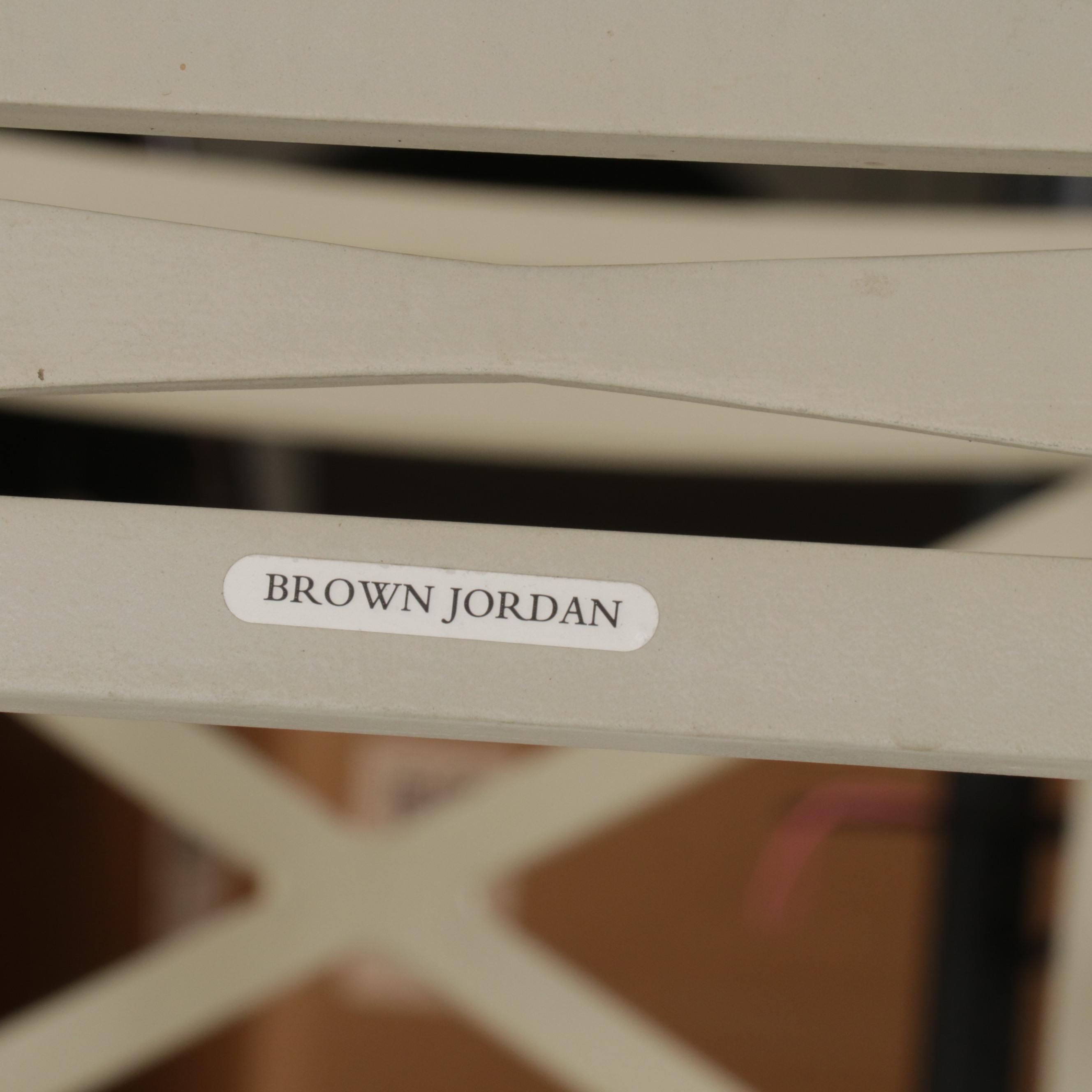 Brown Jordan Metal Patio Dining Table and Eight Chairs