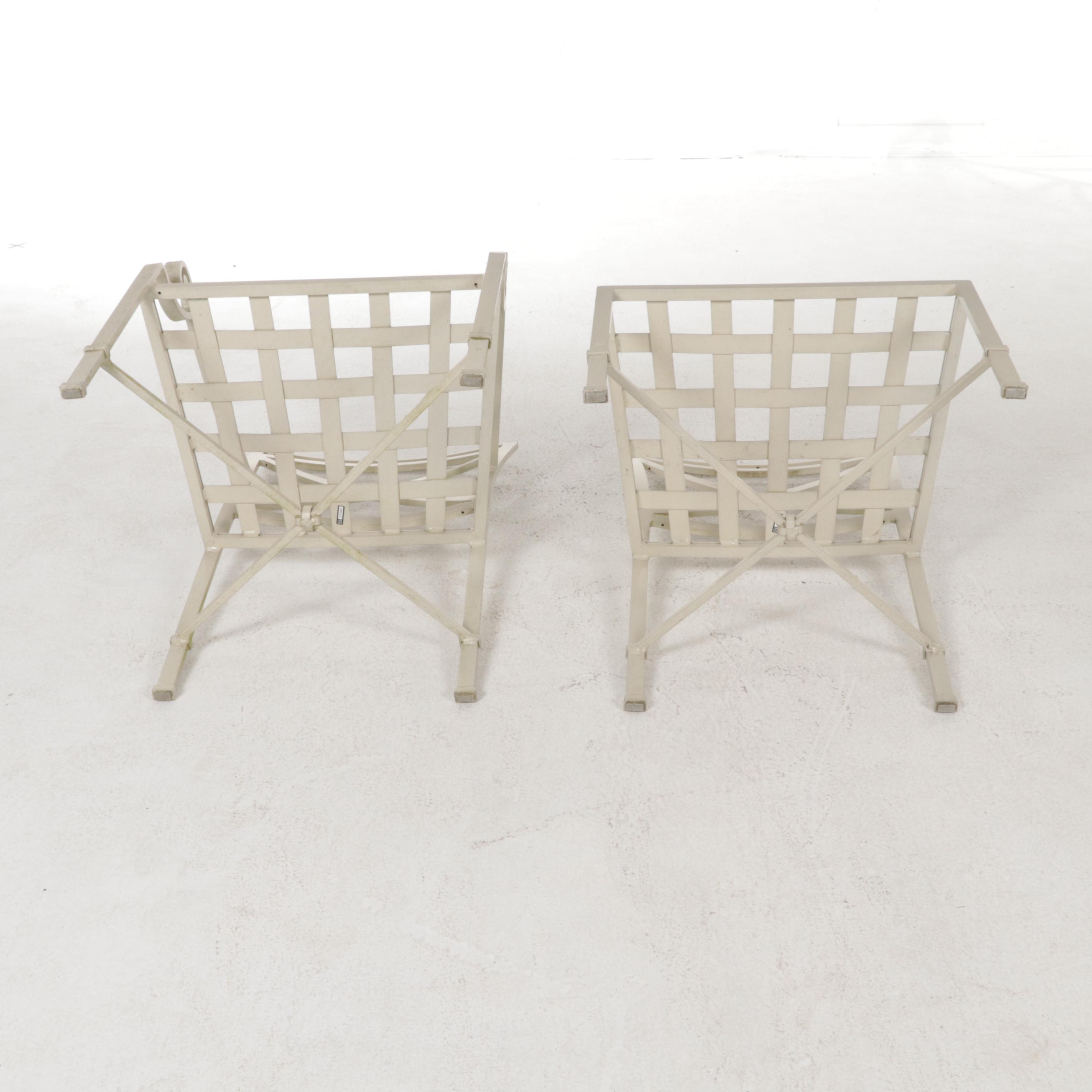 Brown Jordan Metal Patio Dining Table and Eight Chairs