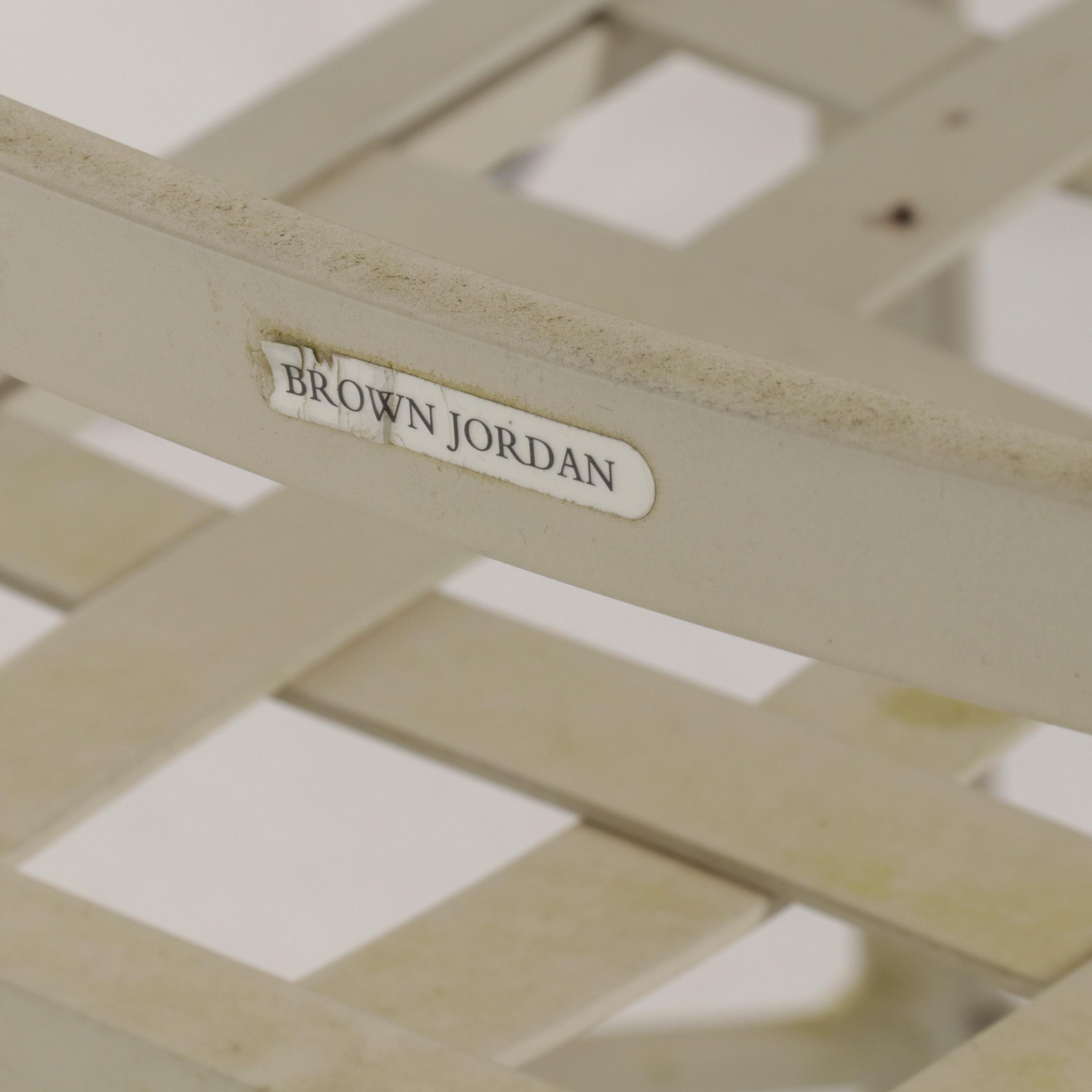 Brown Jordan Metal Patio Dining Table and Eight Chairs