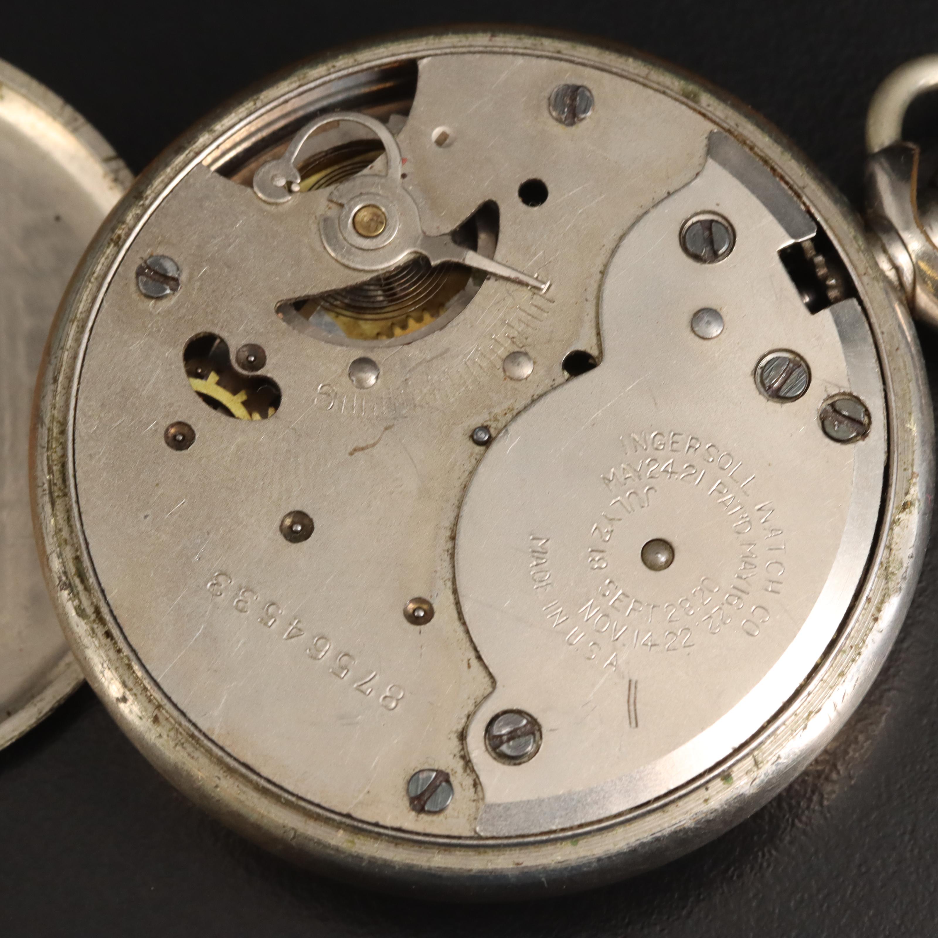 Disney's Big Bad Wolf Pocket Watch and Fob by Ingersol, 1936