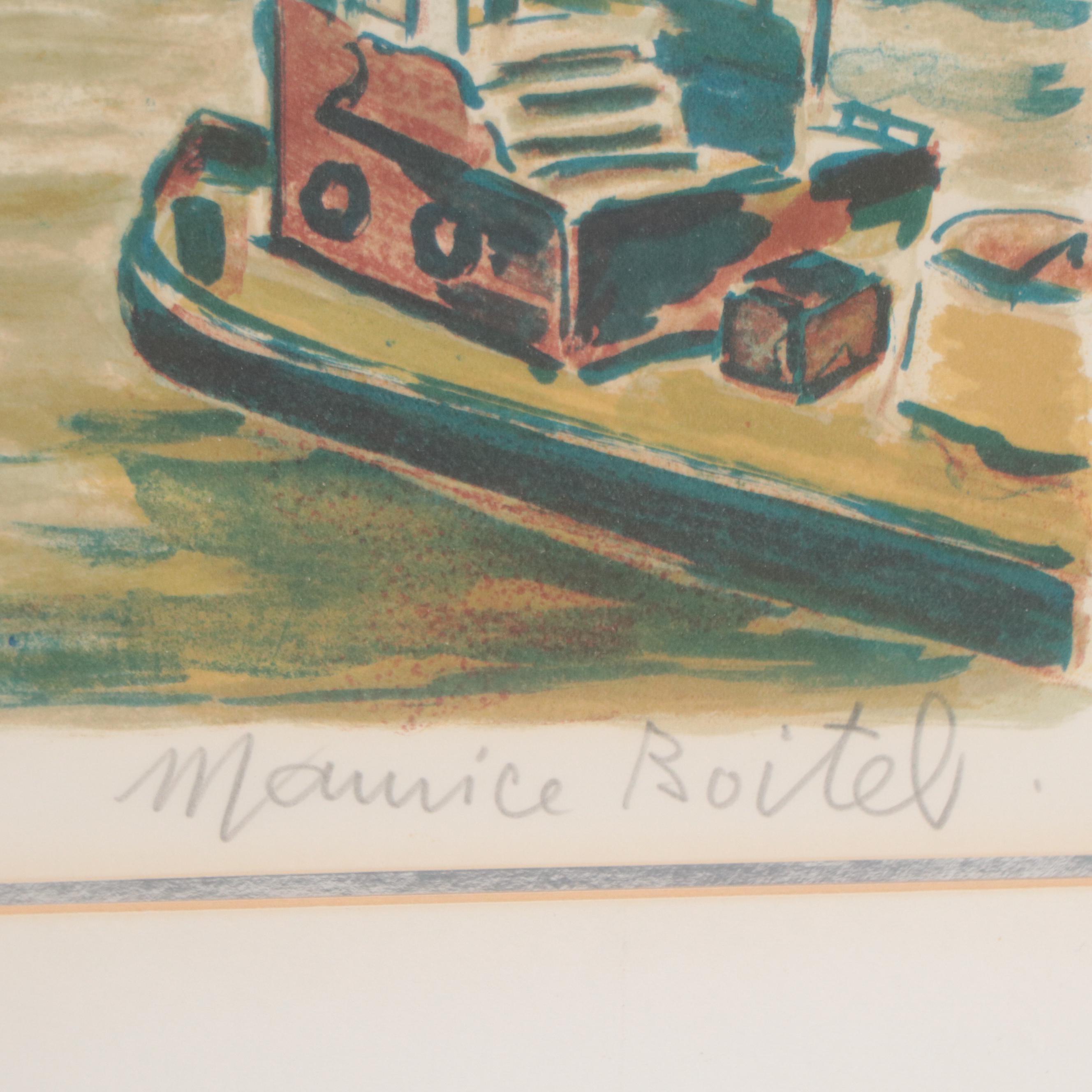 Maurice Boitel Lithograph of Marina