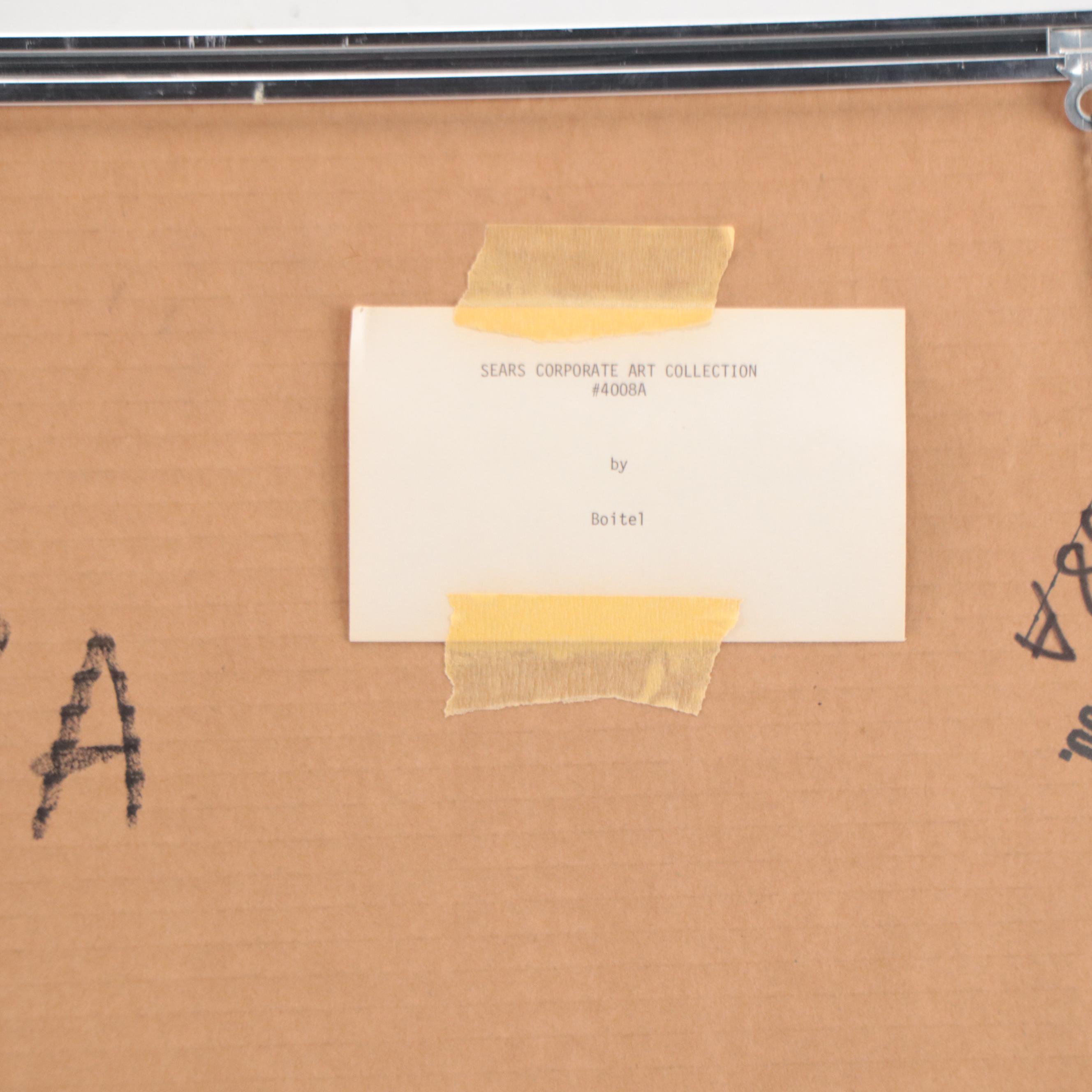 Maurice Boitel Lithograph of Marina