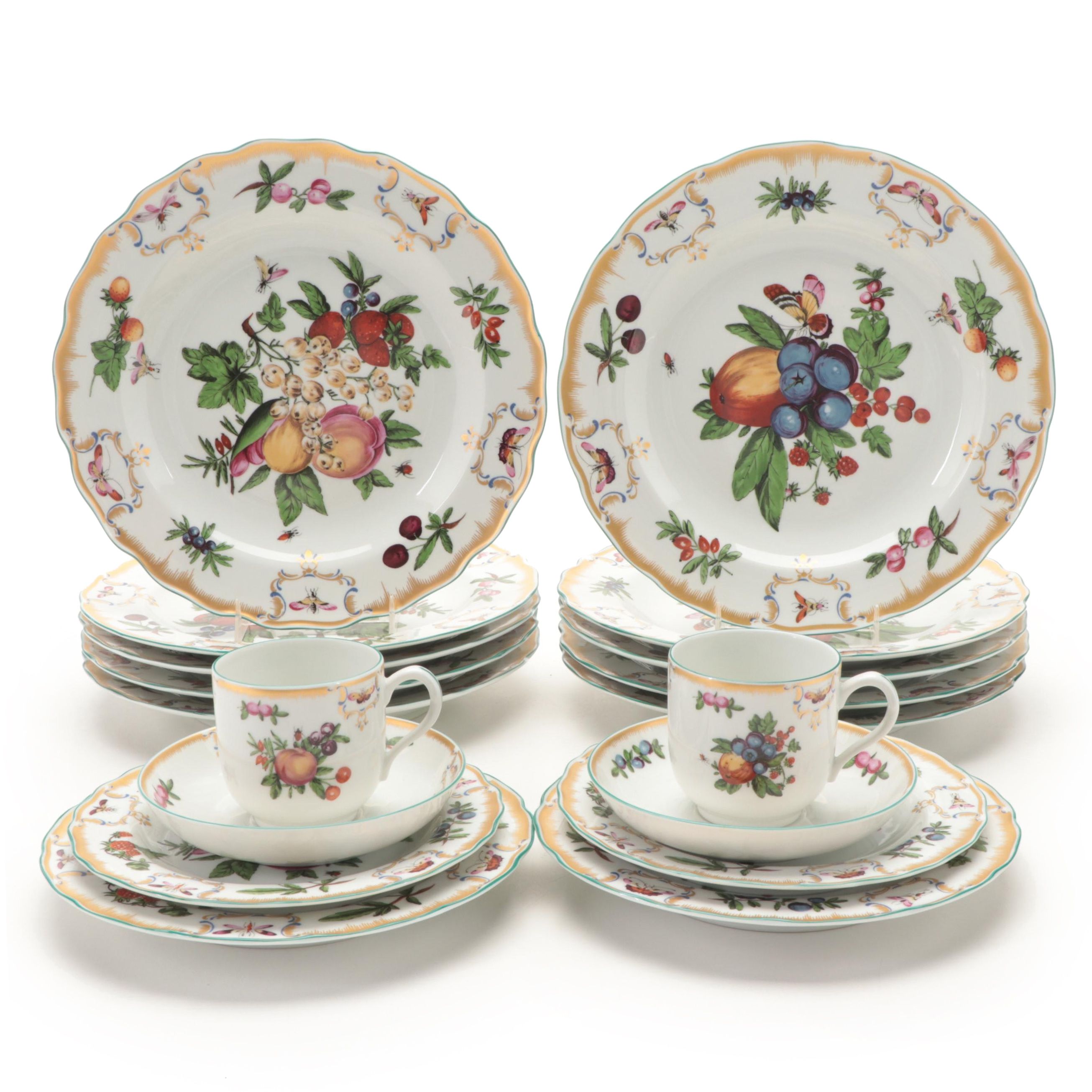 Mottahedeh Williamsburg Restoration "Duke of Gloucester" Porcelain Dinnerware