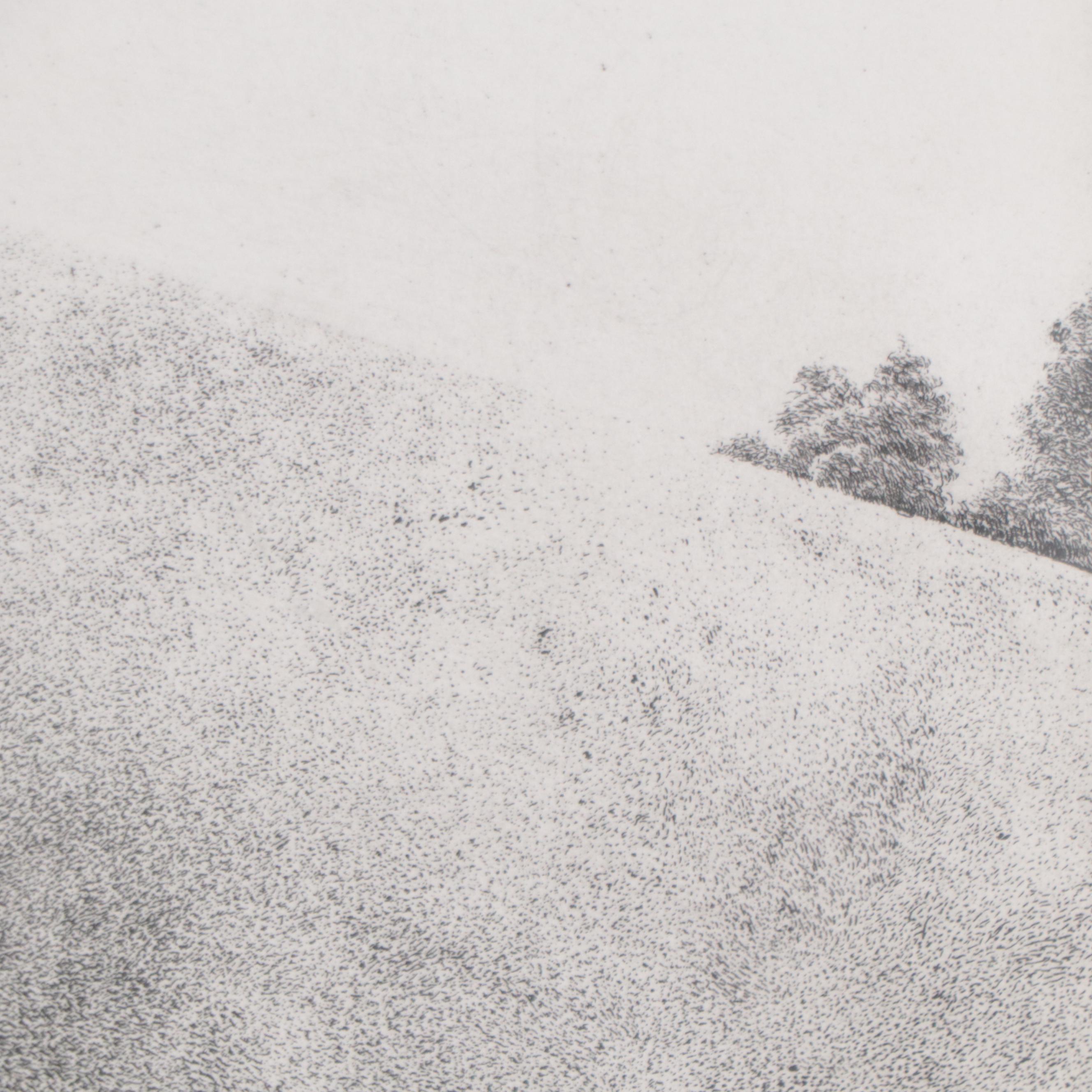 Vaino Kola Landscape Etching