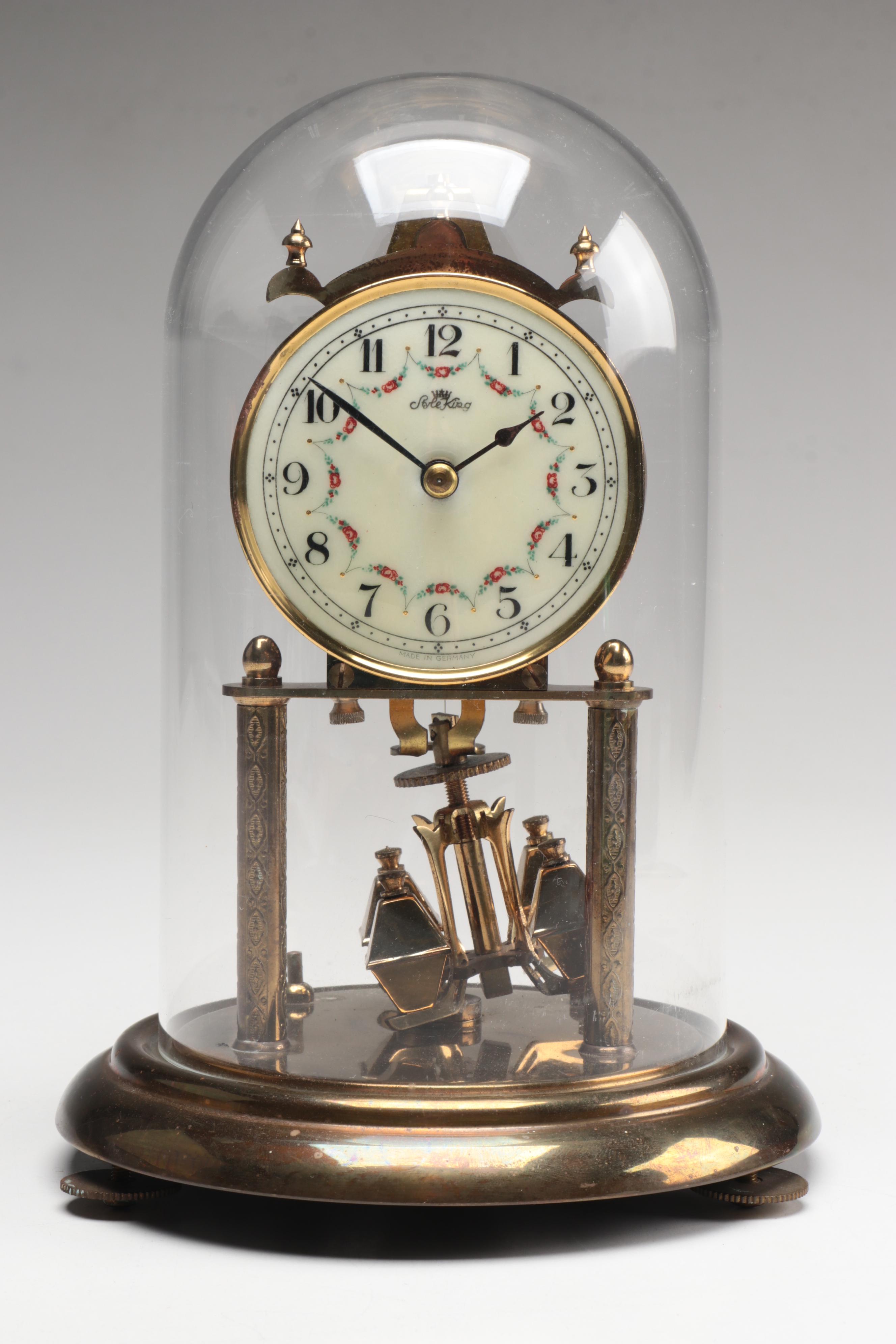 Forestville Clock Co. Brass Anniversary Clock