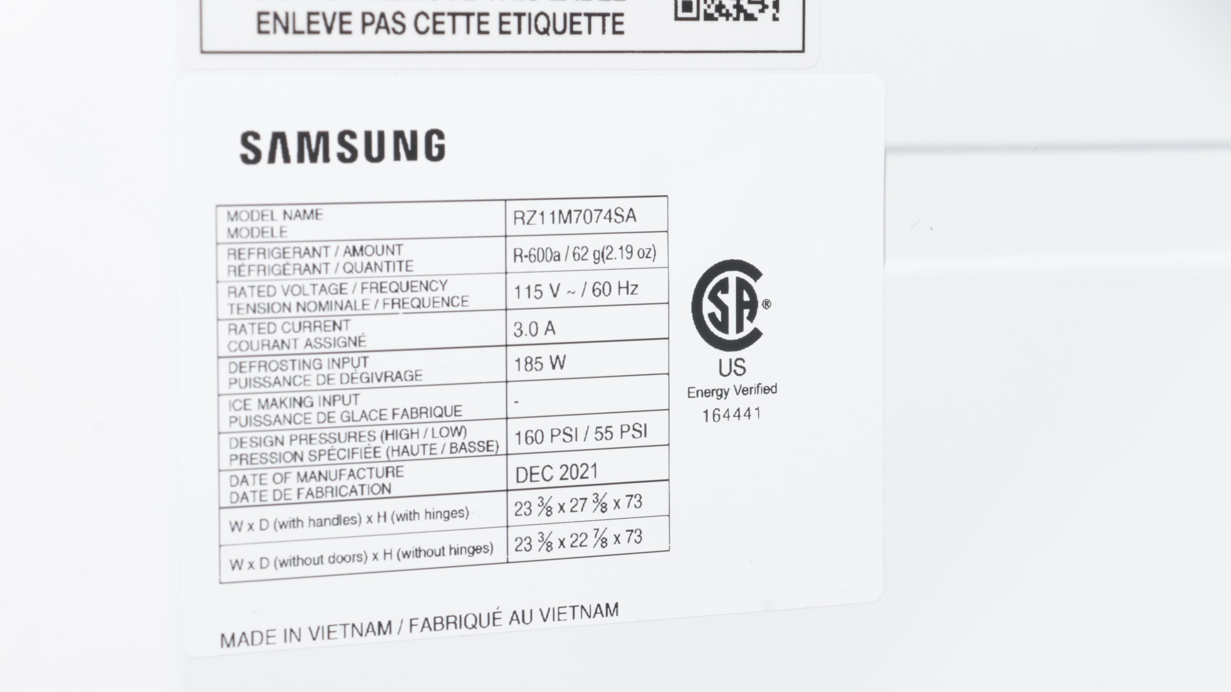 Samsung 11.4 Cu. Ft. Capacity Stainless Steel Convertible Upright Freezer