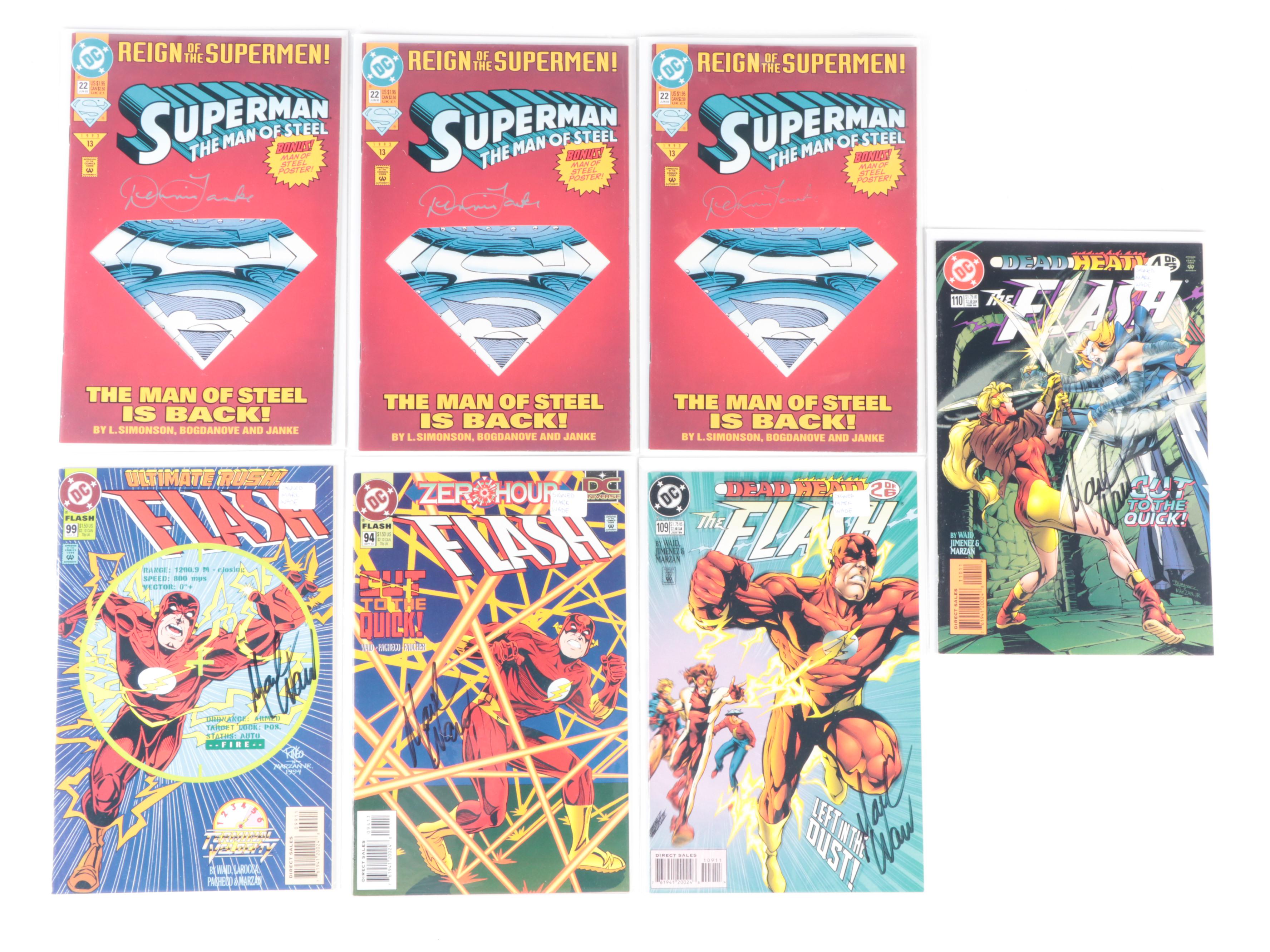 Signed Modern Age Comics with The Sandman, Star Wars, Deathblow and More