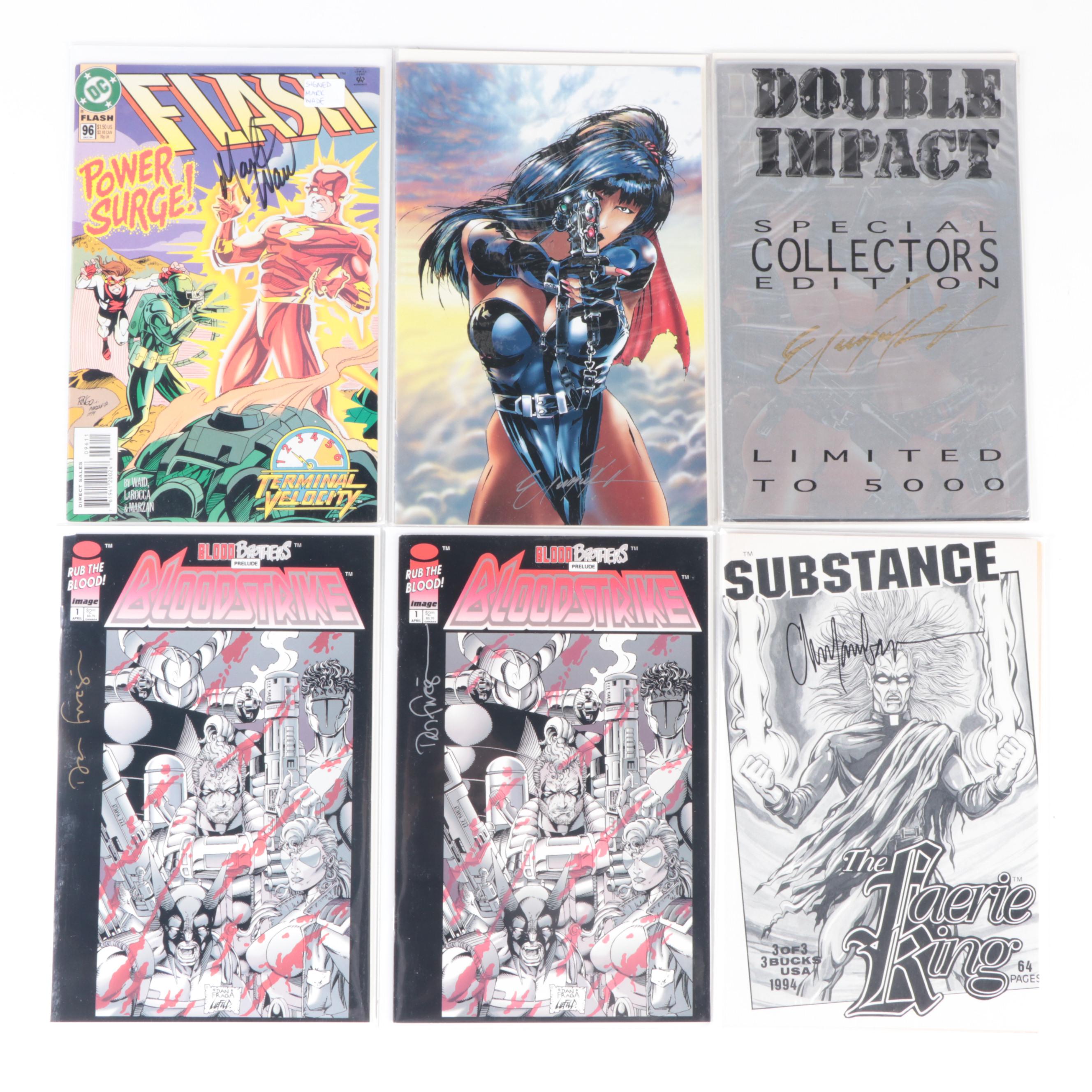 Signed Modern Age Comics with The Sandman, Star Wars, Deathblow and More