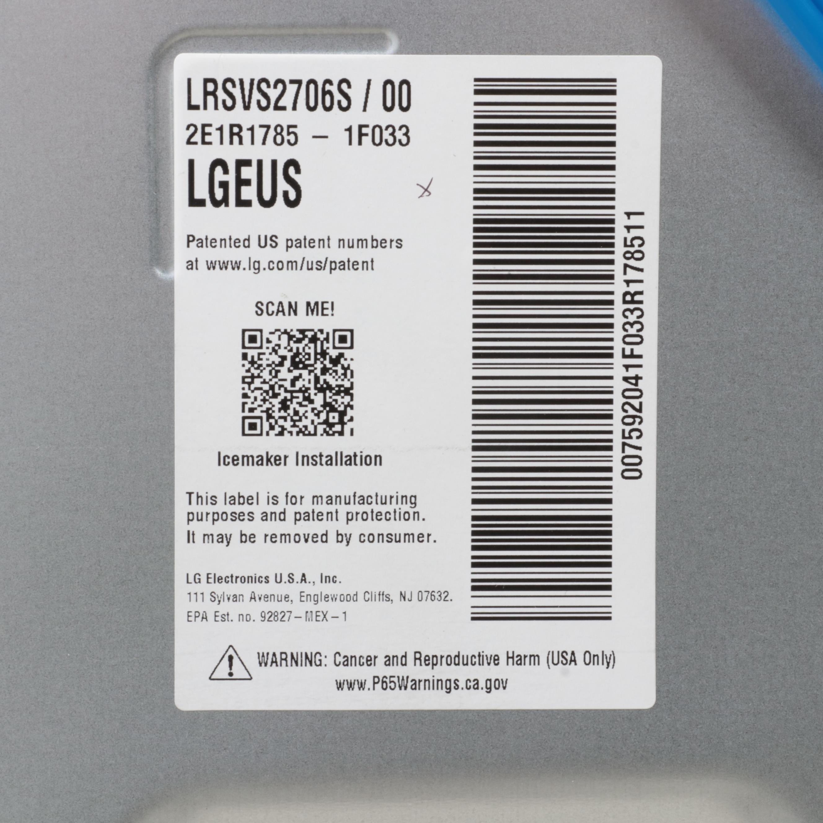 LG 27 Cu. Ft. Smart Side-By-Side InstaView® Door-in-Door® Refrigerator