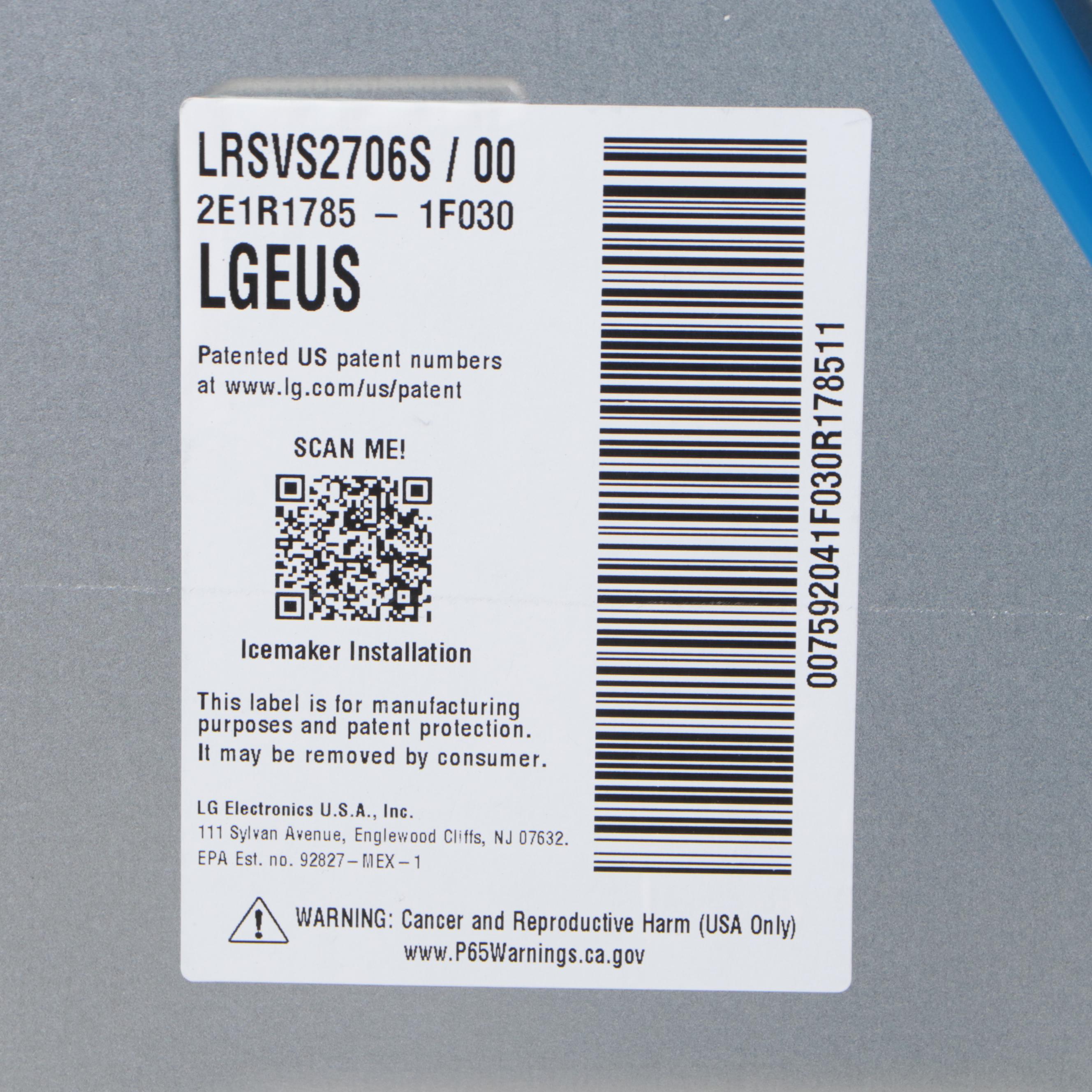 LG 27 Cu.Ft. Smart Side-By-Side InstaView® Door-in-Door® Refrigerator