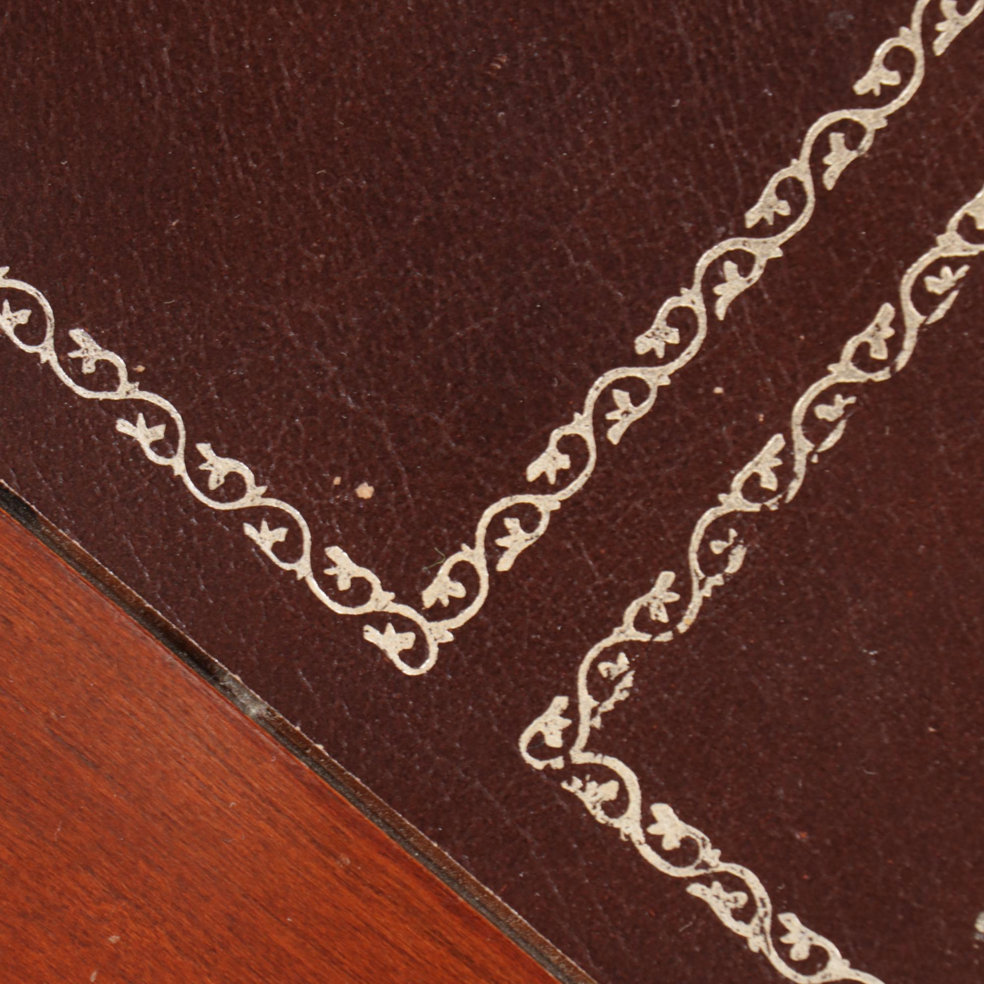 Broyhill George III Style Cherry Finished Desk, Late 20th Century