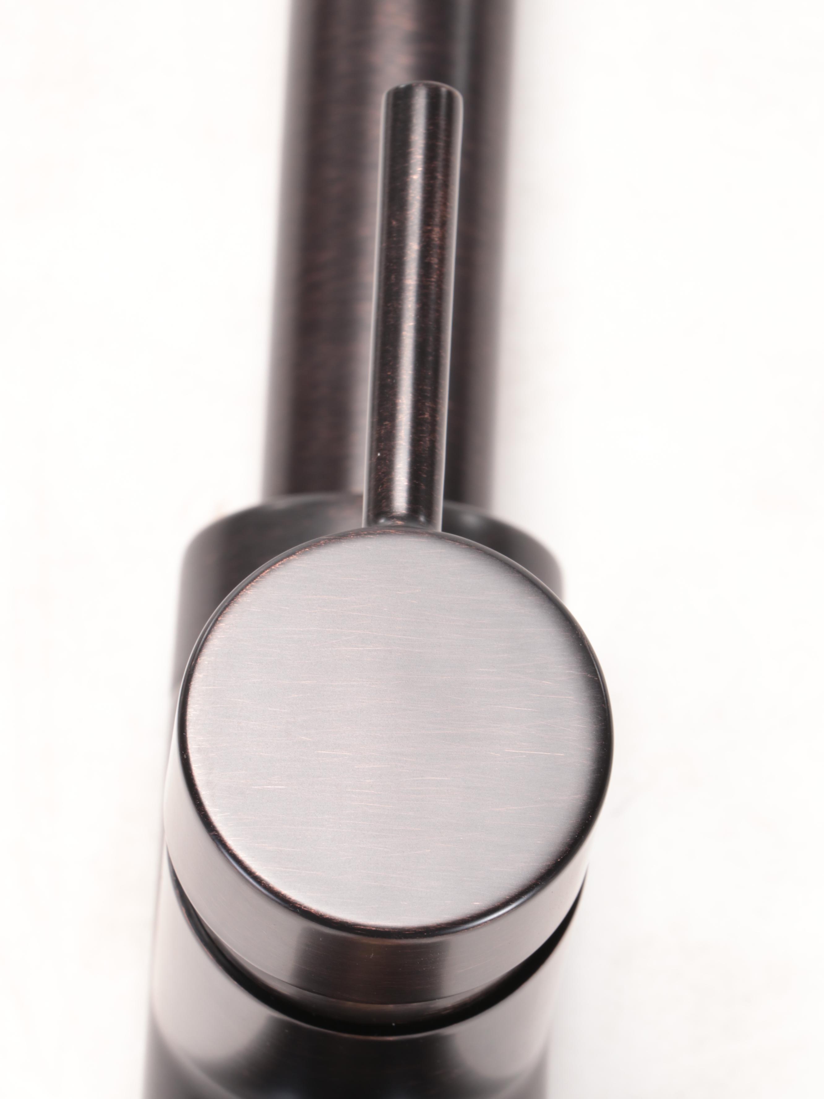 Antique Bronze Finish Pull-Down Kitchen Faucet with Spring Spout