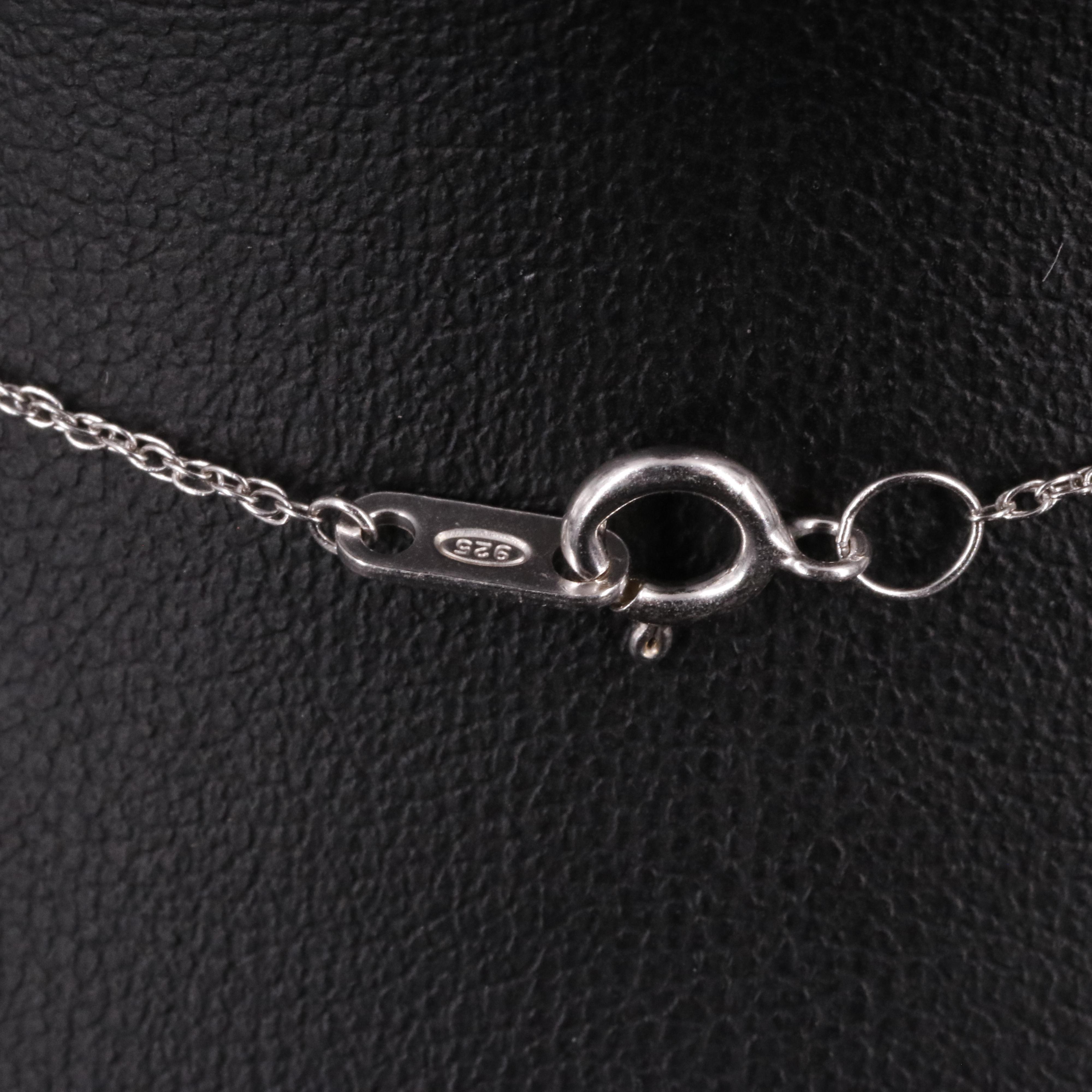 Sterling 0.003 CTW Diamond Pendant Necklace