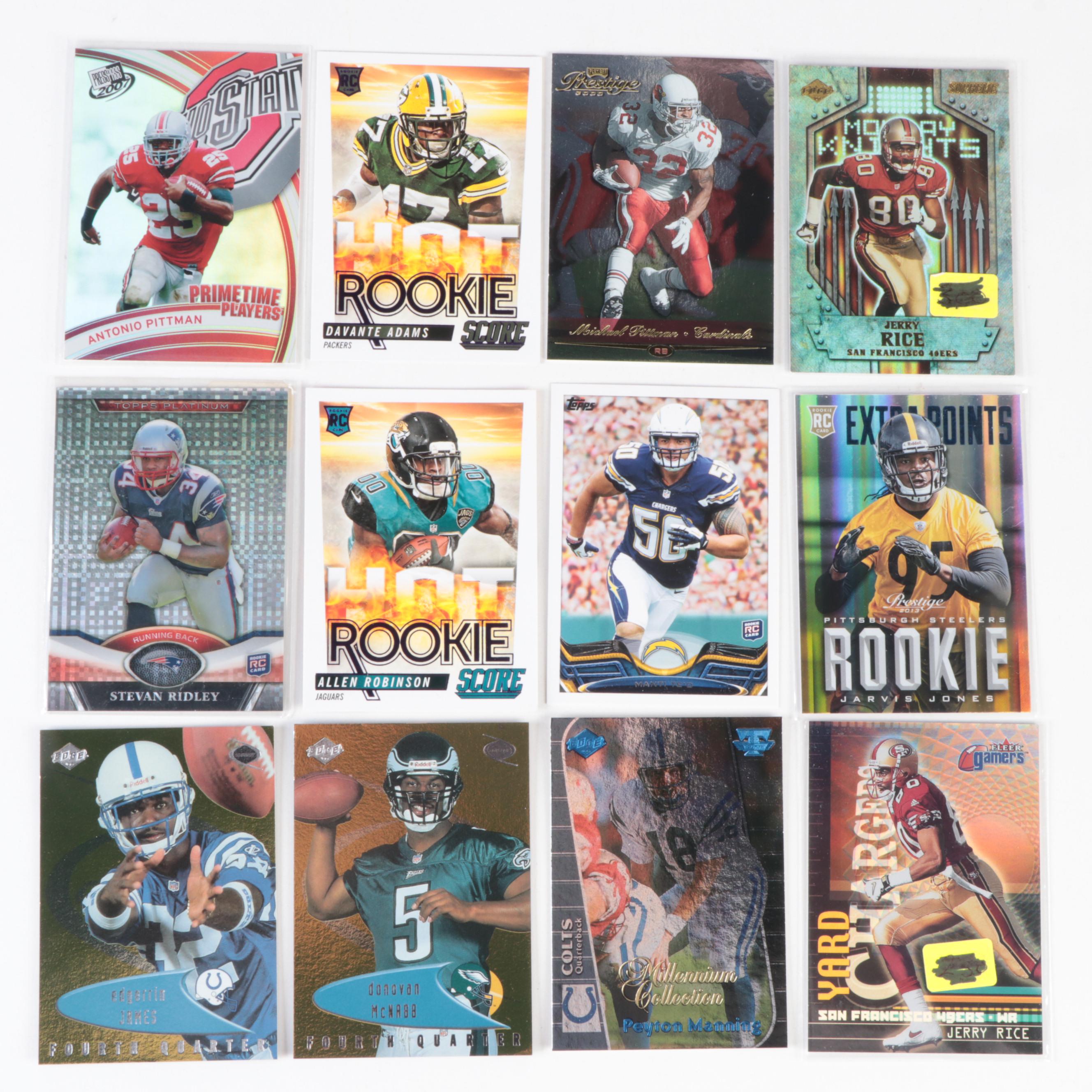 Topps, More Football Cards with Faulk, McNabb Rookies, Manning, 1990s–2010s