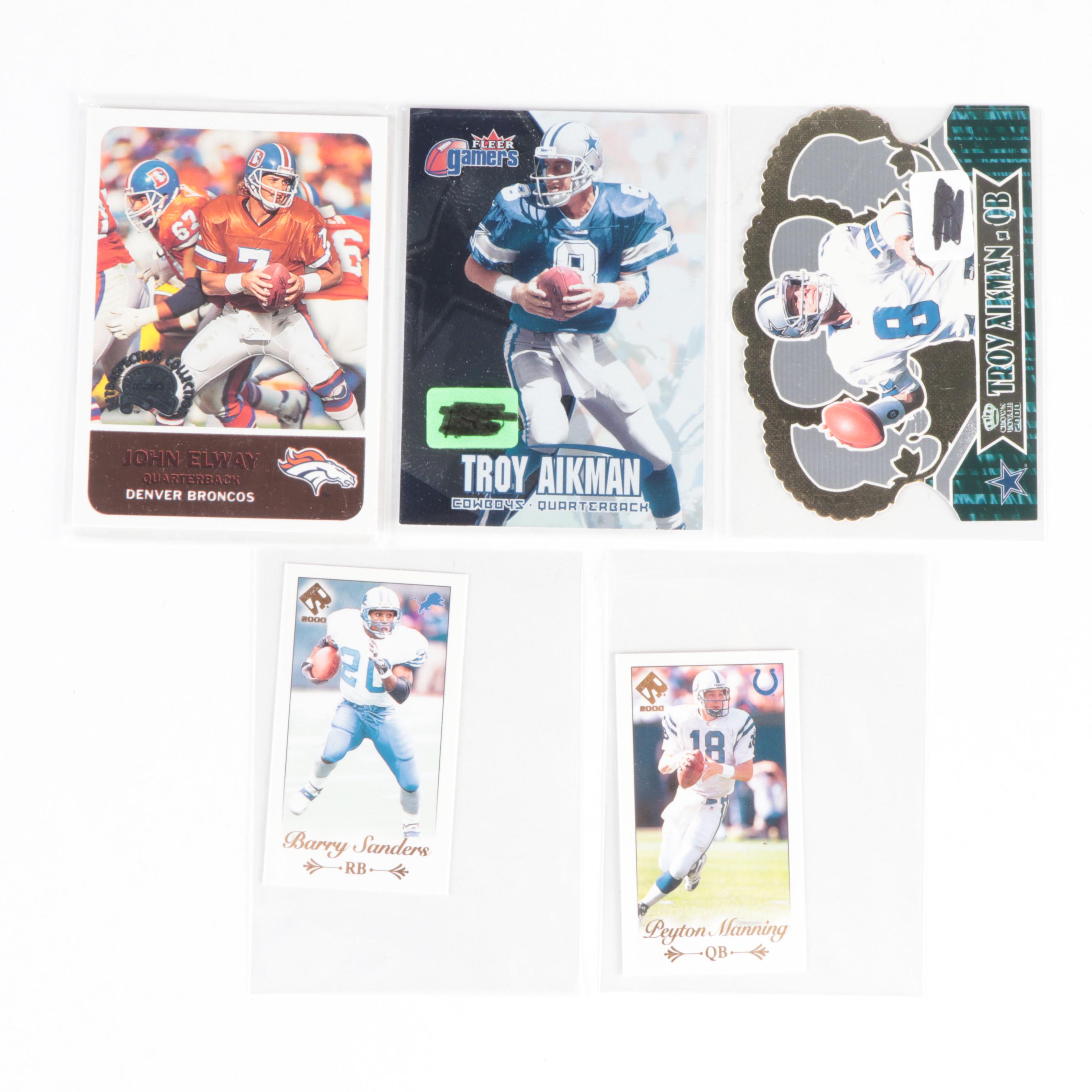 Topps, More Football Cards with Faulk, McNabb Rookies, Manning, 1990s–2010s