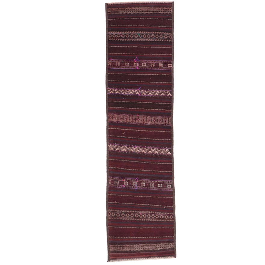 2'6 x 9'7 Handwoven Afghan Baluch Carpet Runner