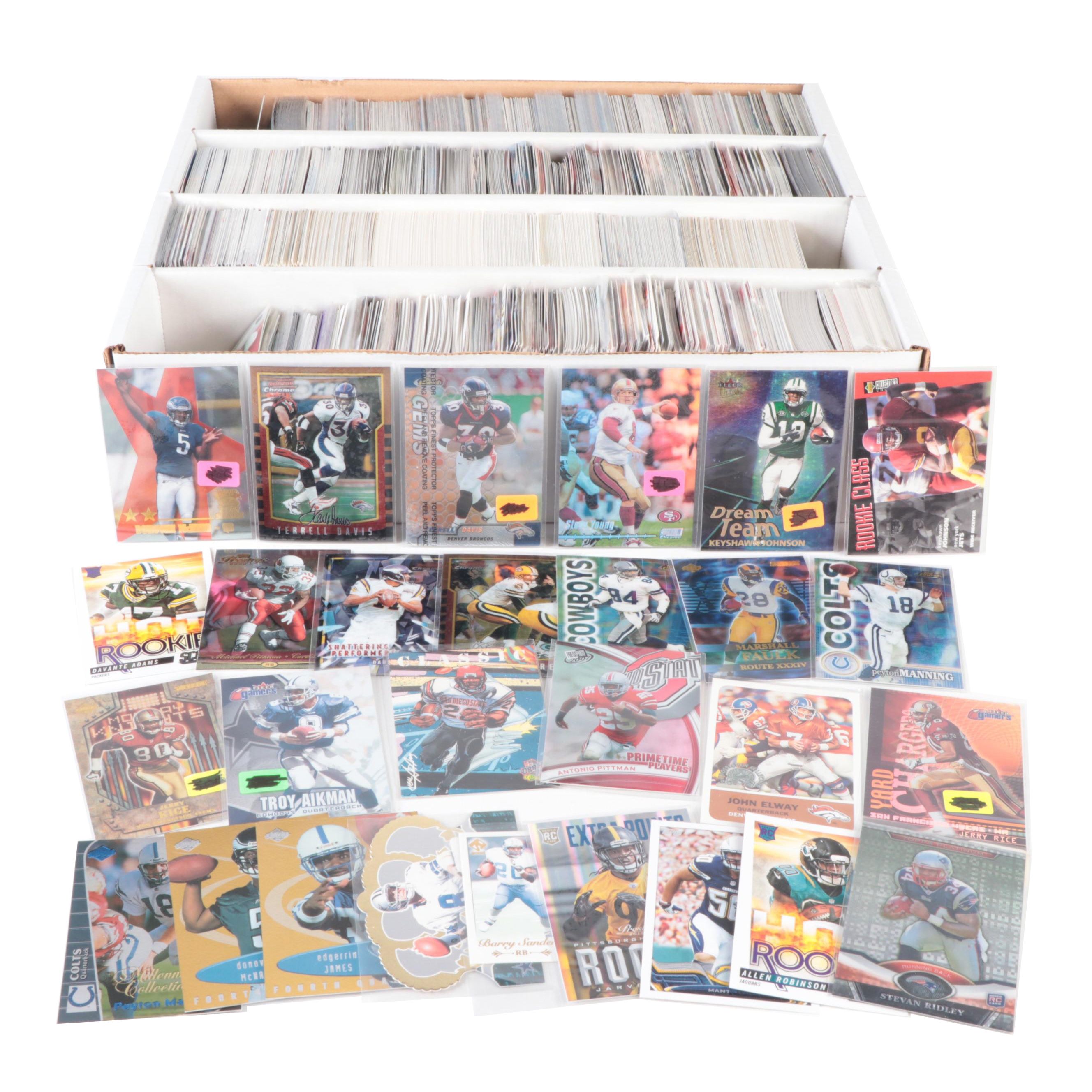 Topps, More Football Cards with Faulk, McNabb Rookies, Manning, 1990s–2010s