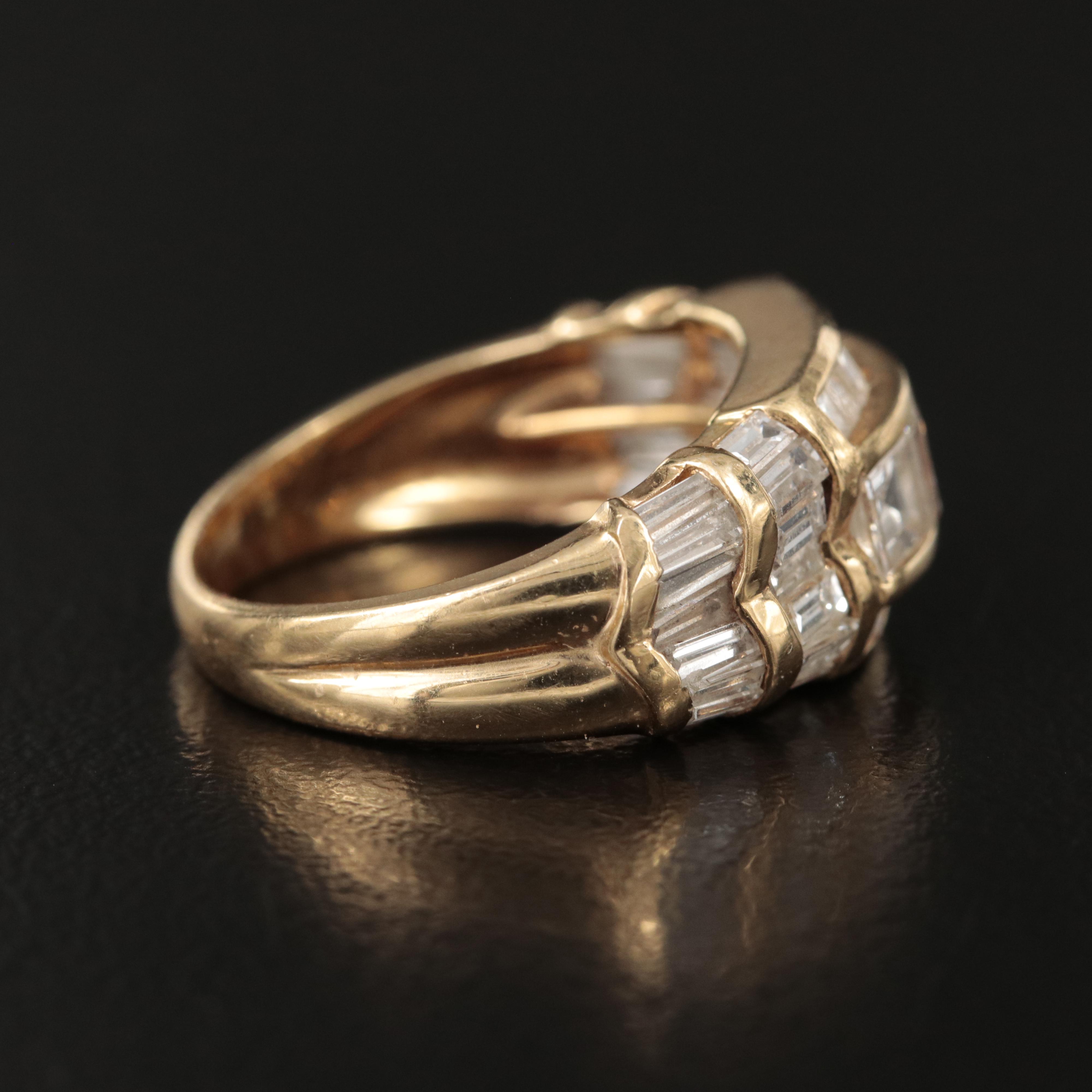 18K 2.05 CTW Diamond Multi-Row Ring