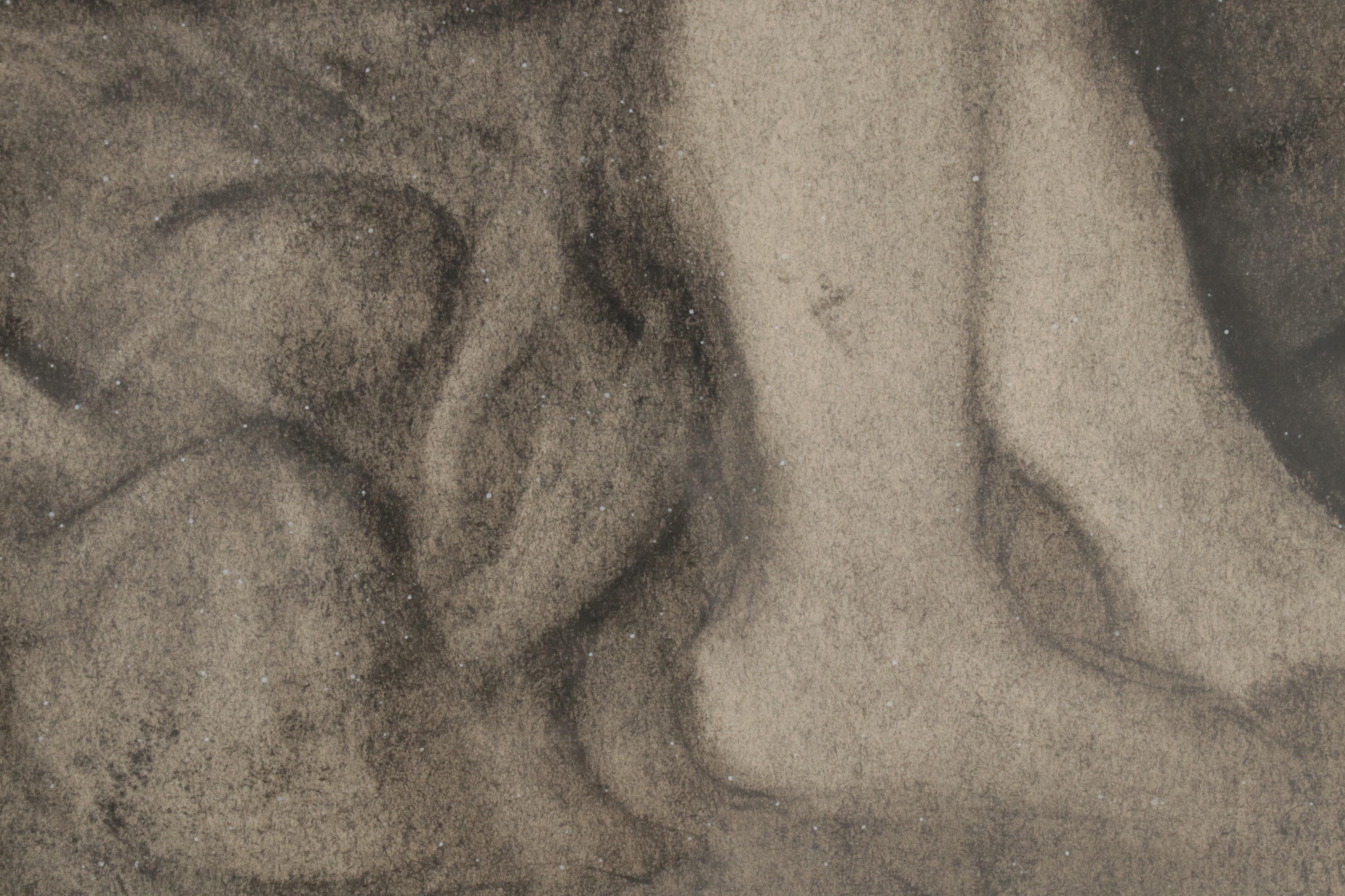 Timothy Gerrity Charcoal Drawings of Female Nude Studies, Mid-Late 20th Century