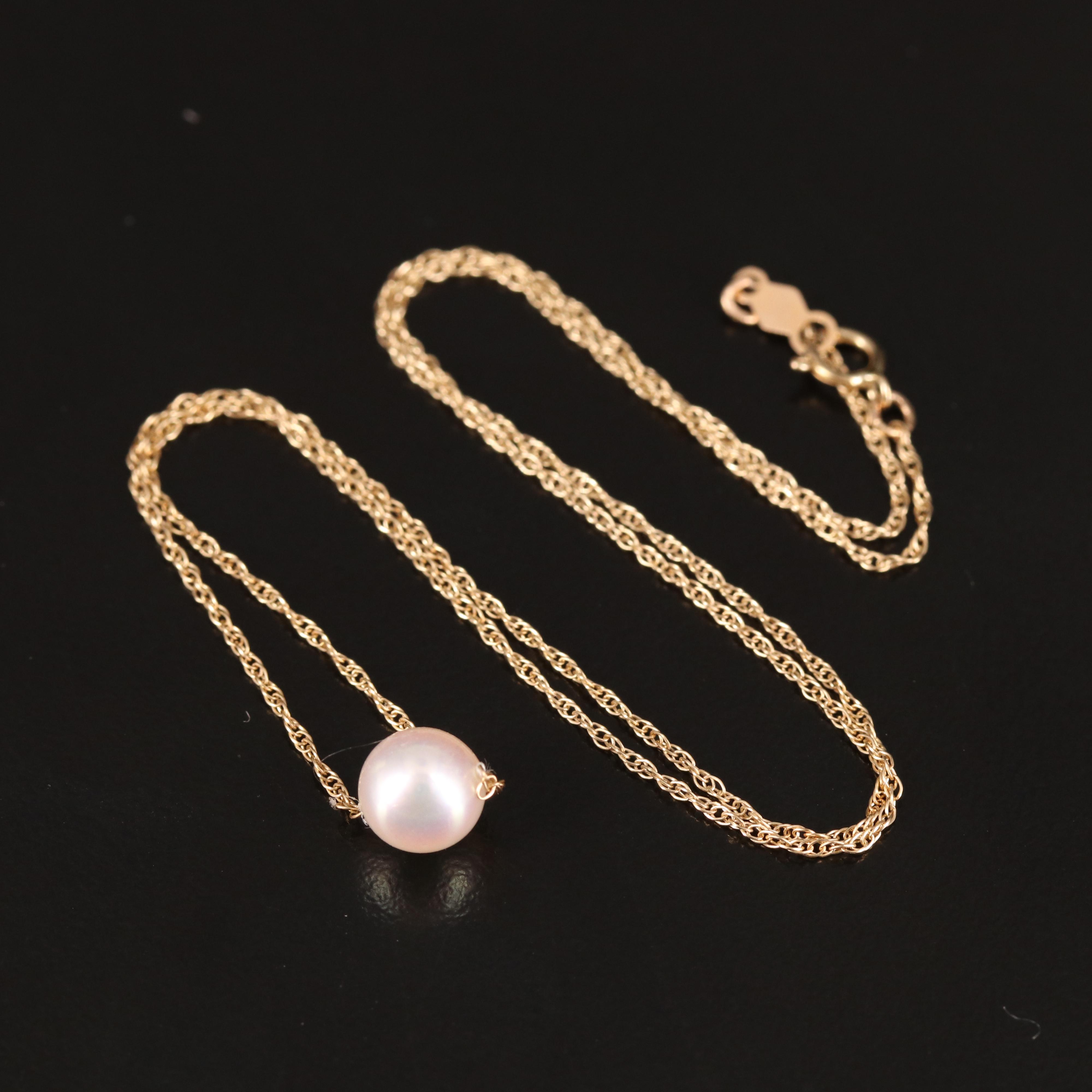 14K Pearl Necklace