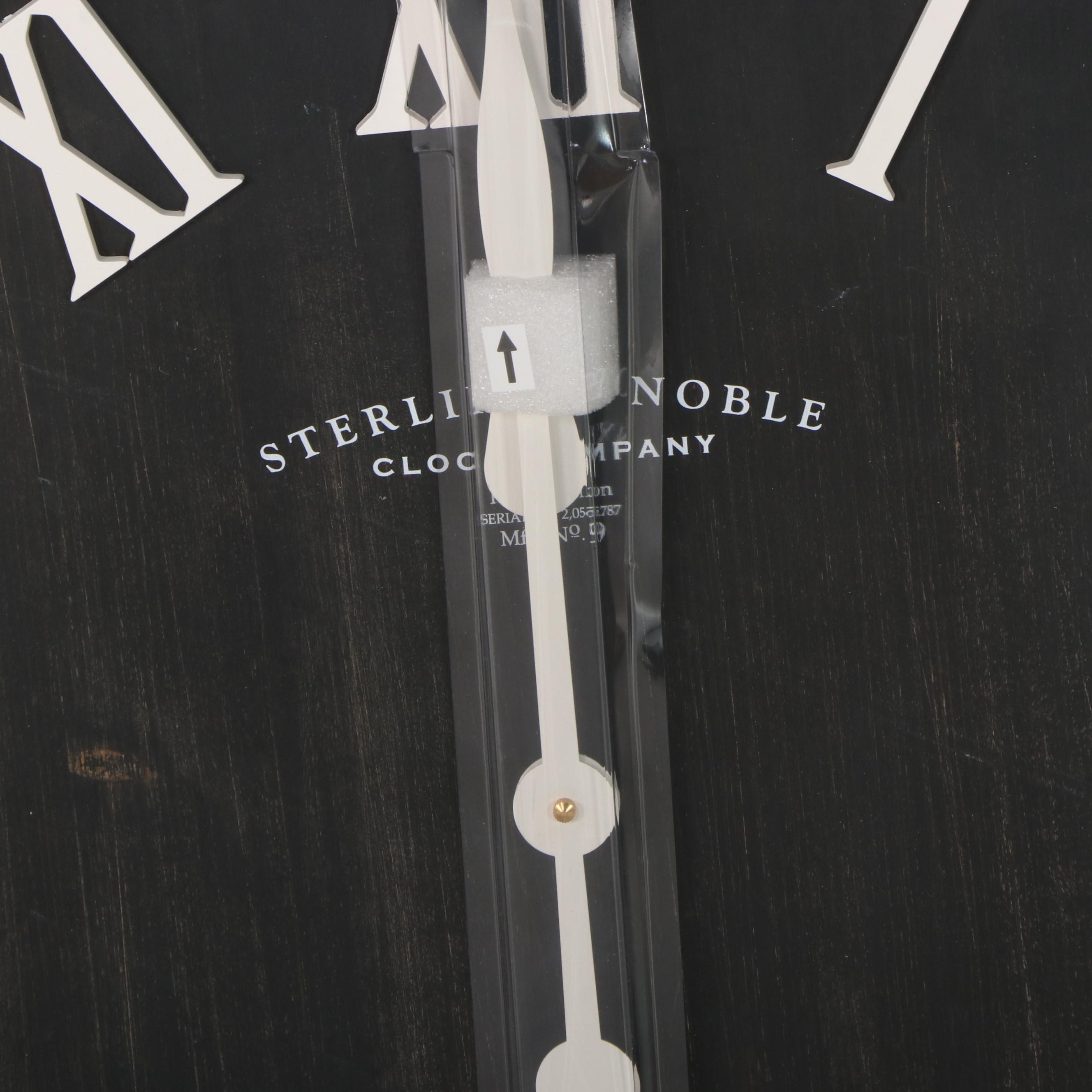 Sterling & Noble Large Wooden Wall Clock