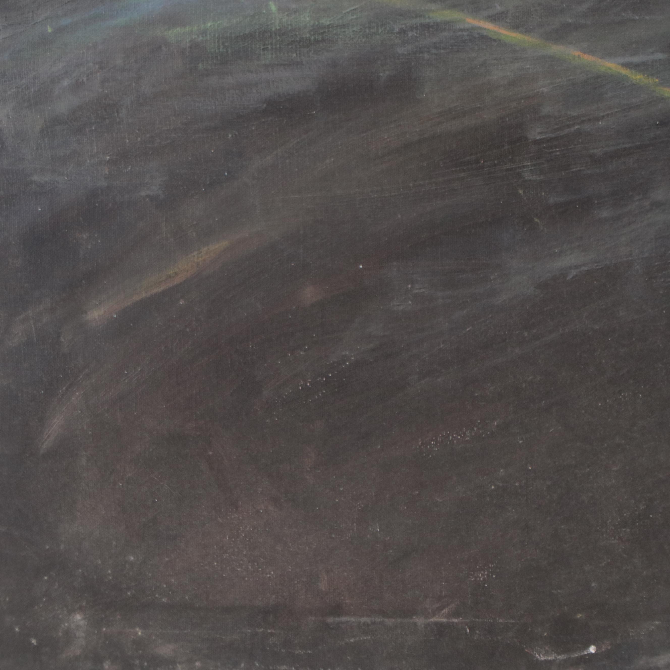 Isaac Monteiro Road Landscape Oil Painting, 1989