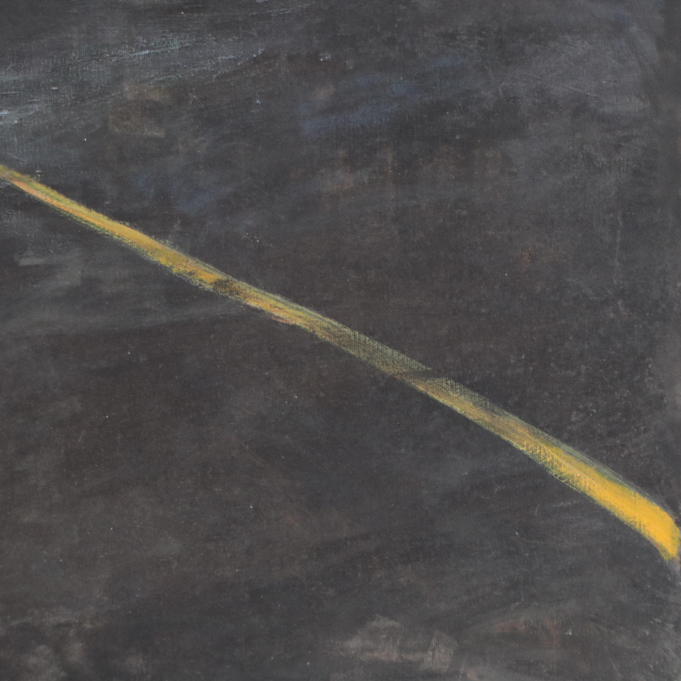 Isaac Monteiro Road Landscape Oil Painting, 1989