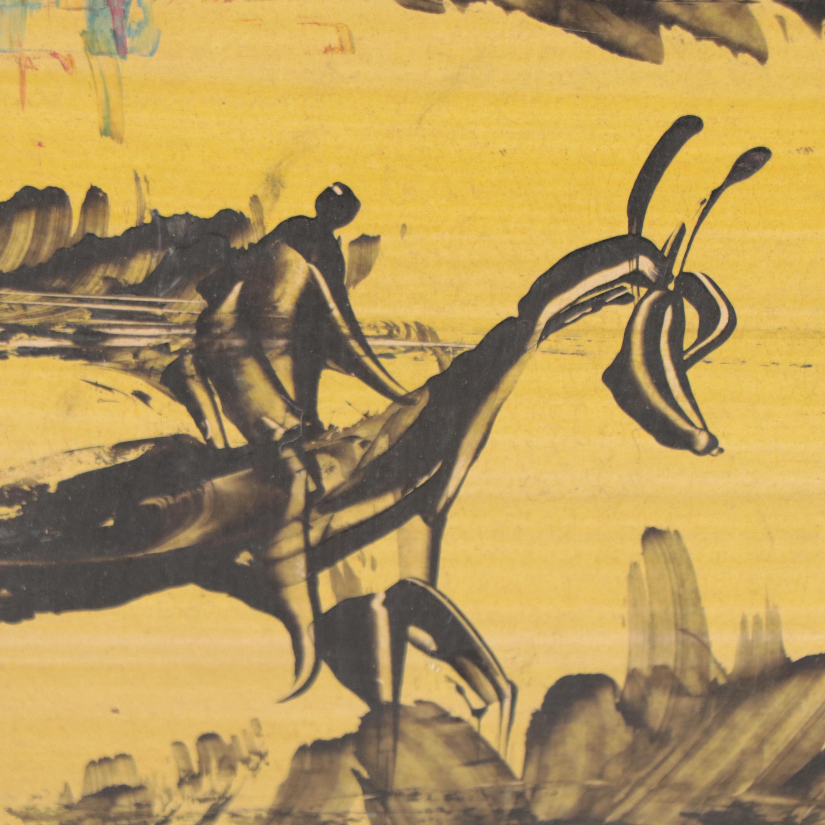 Oil Painting of Scene From Don Quixote