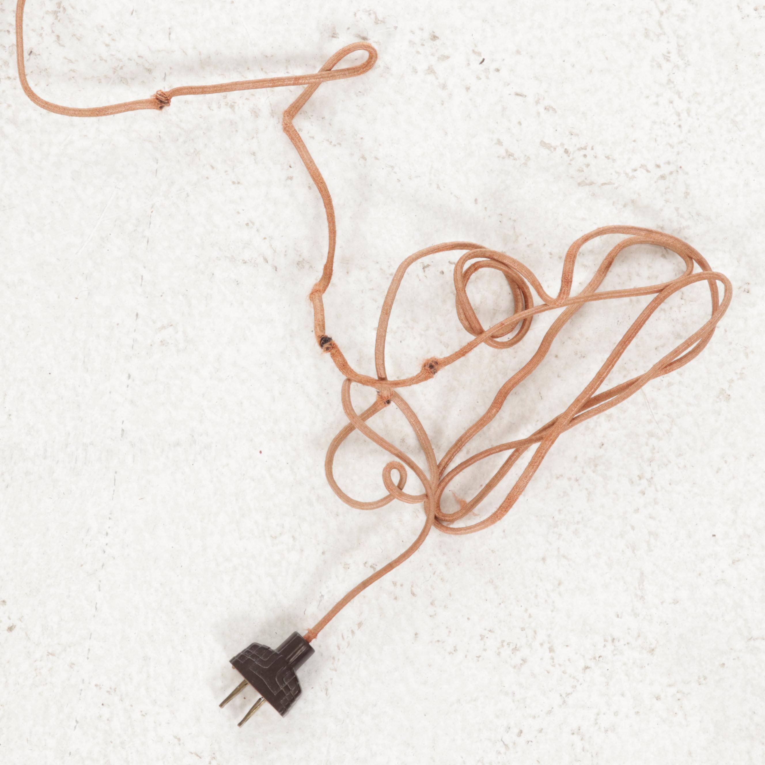 Art Nouveau "Idylle" Patinated Metal Table Lamp, Early to Mid 20th Century