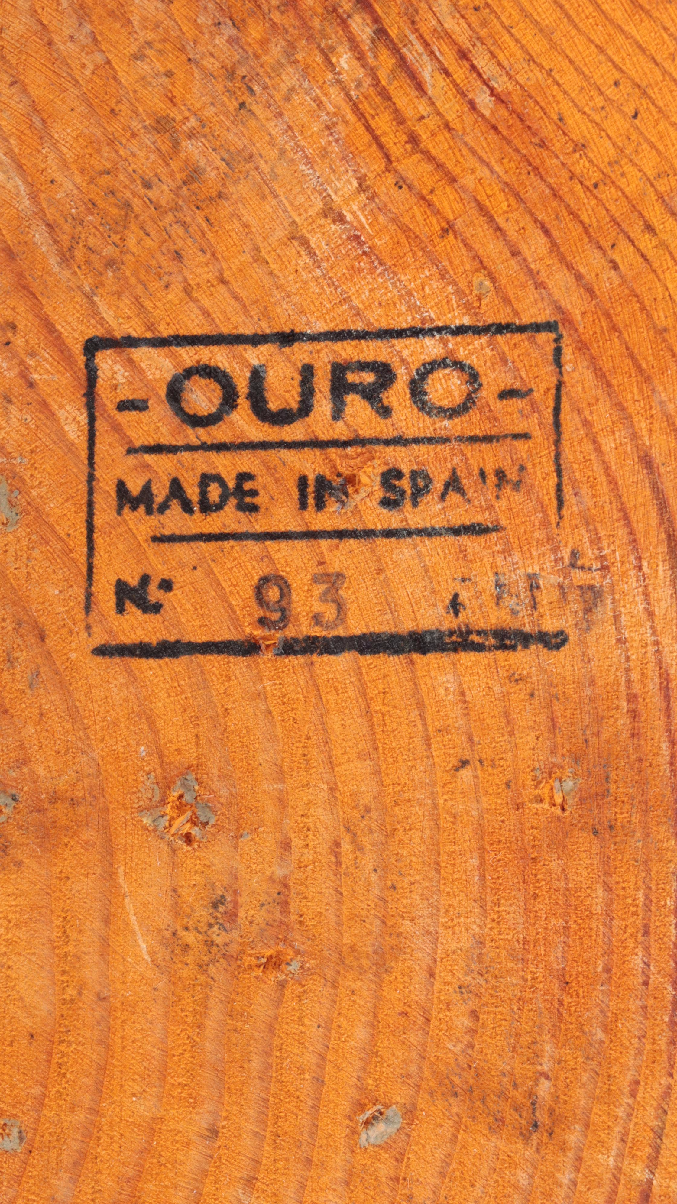 Ouro Spanish Hand-Carved Wooden Don Quixote And Sancho Panza Bookends