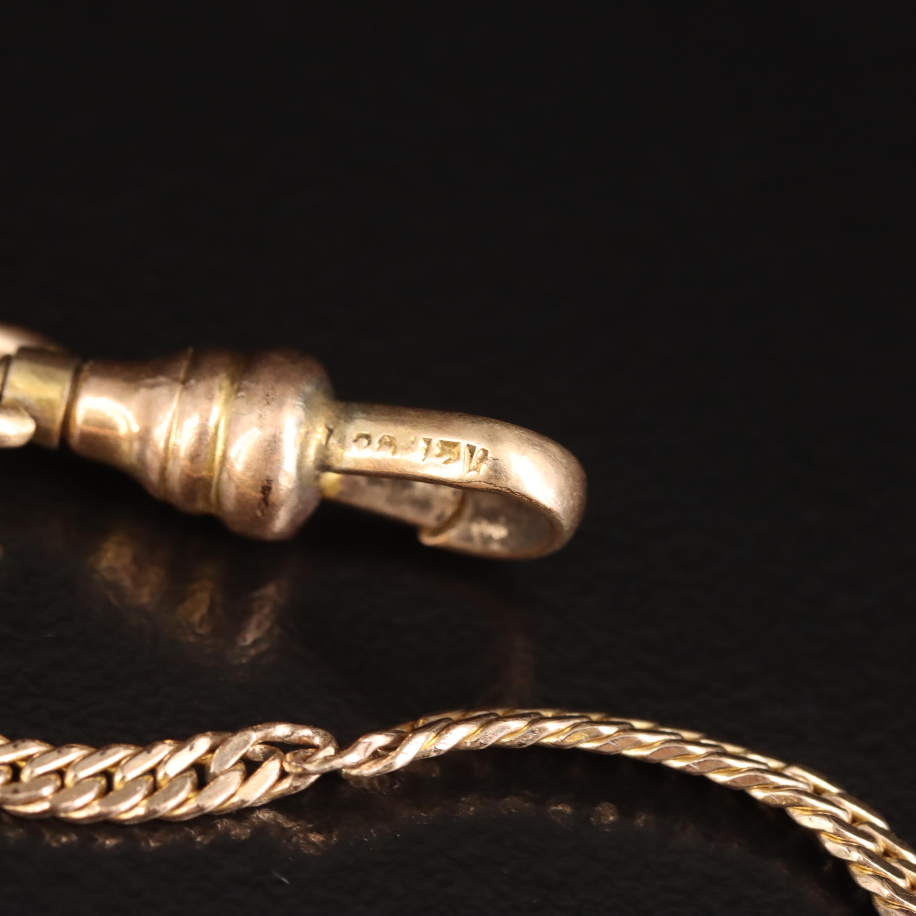 Antique and Vintage Watch Chains Including Rock Crystal Quartz and 14K