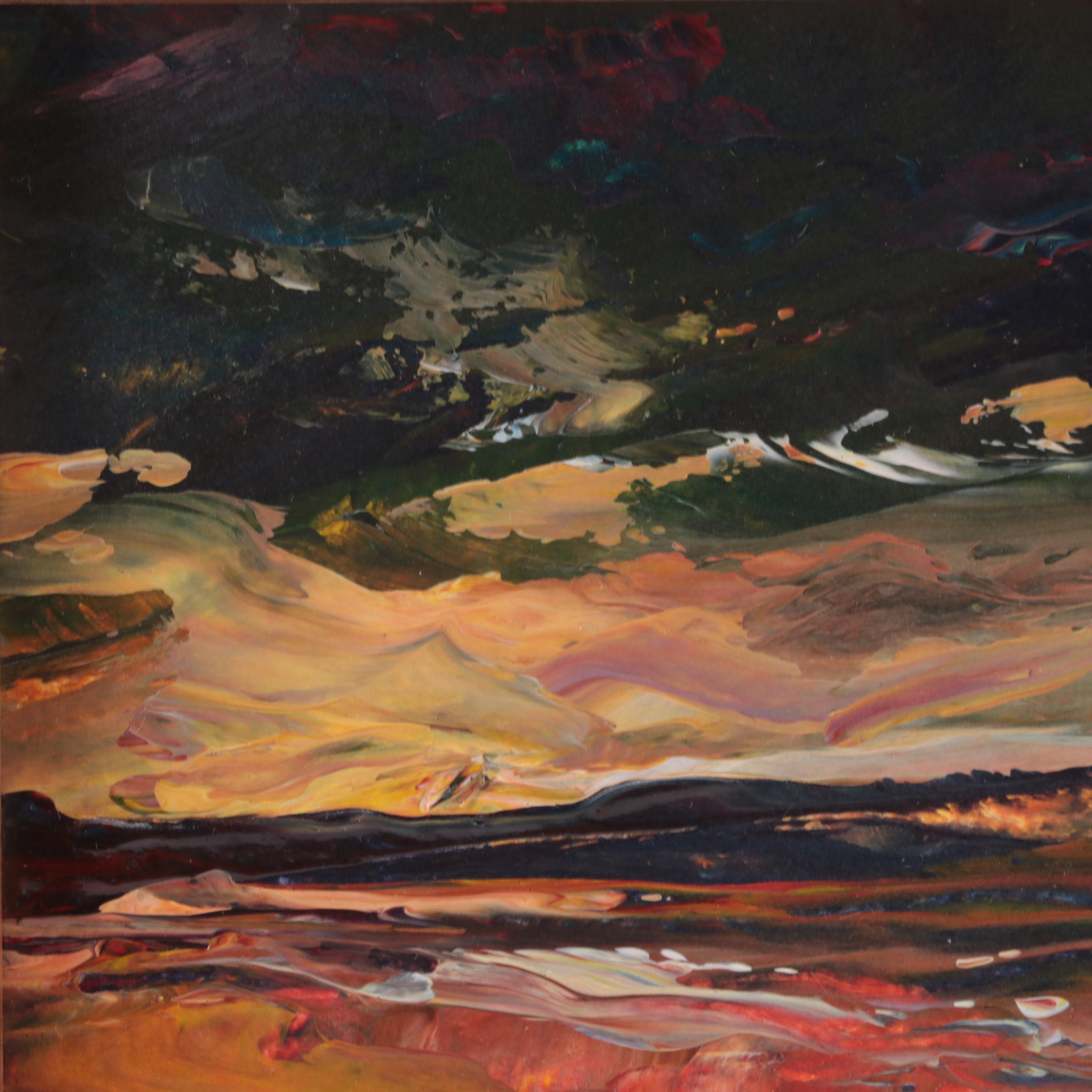 Anne Thouthip Abstract Landscape Acrylic Painting