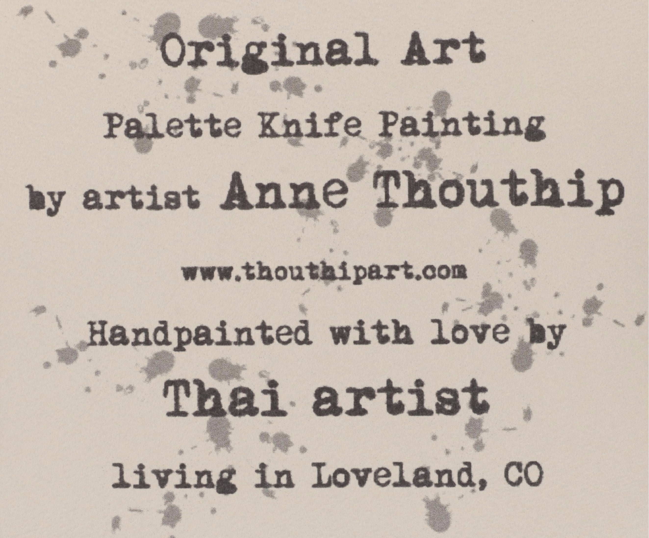 Anne Thouthip Abstract Landscape Acrylic Painting