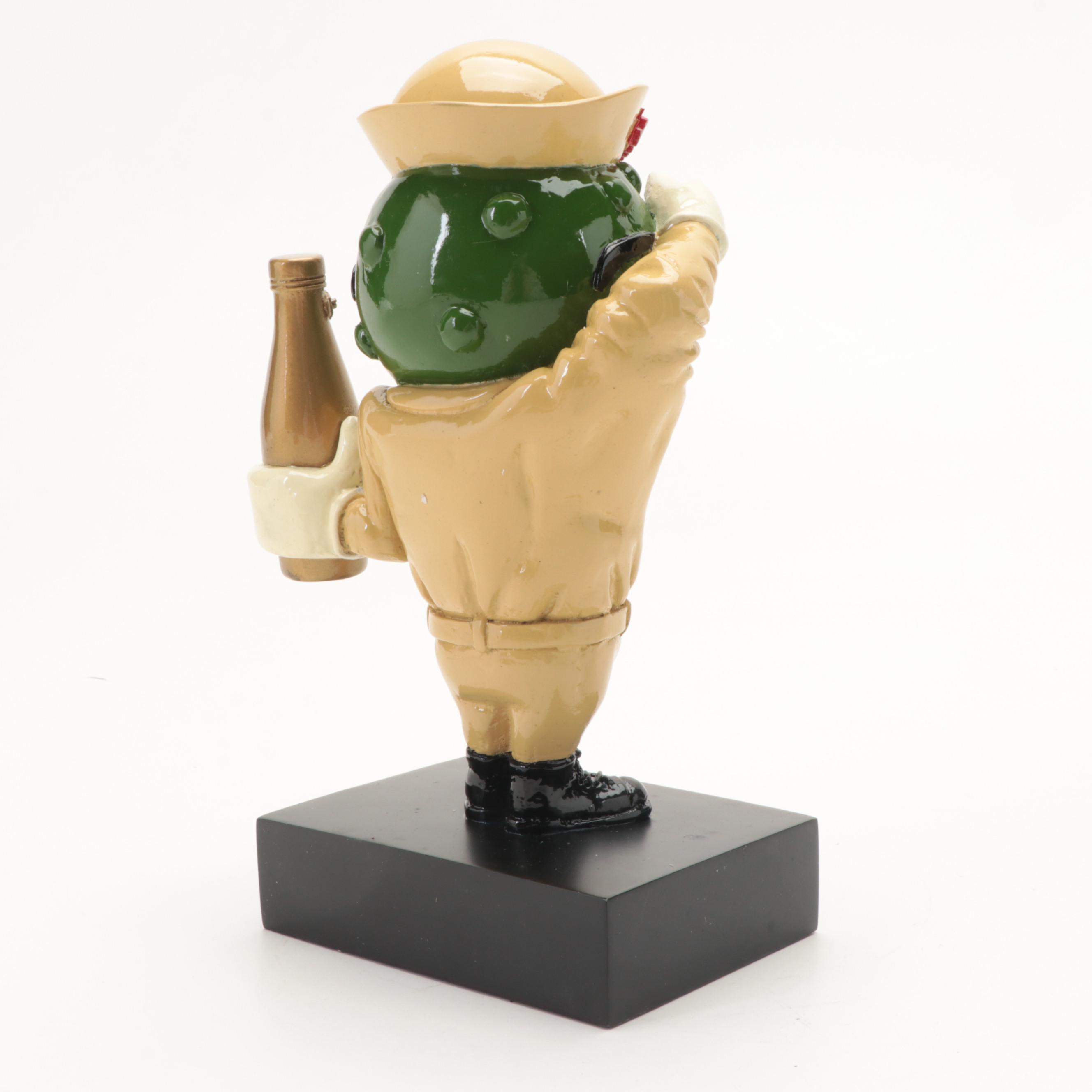 Heinz Ketchup "Private Pickle" Military Salute Figurine, Late 20th Century